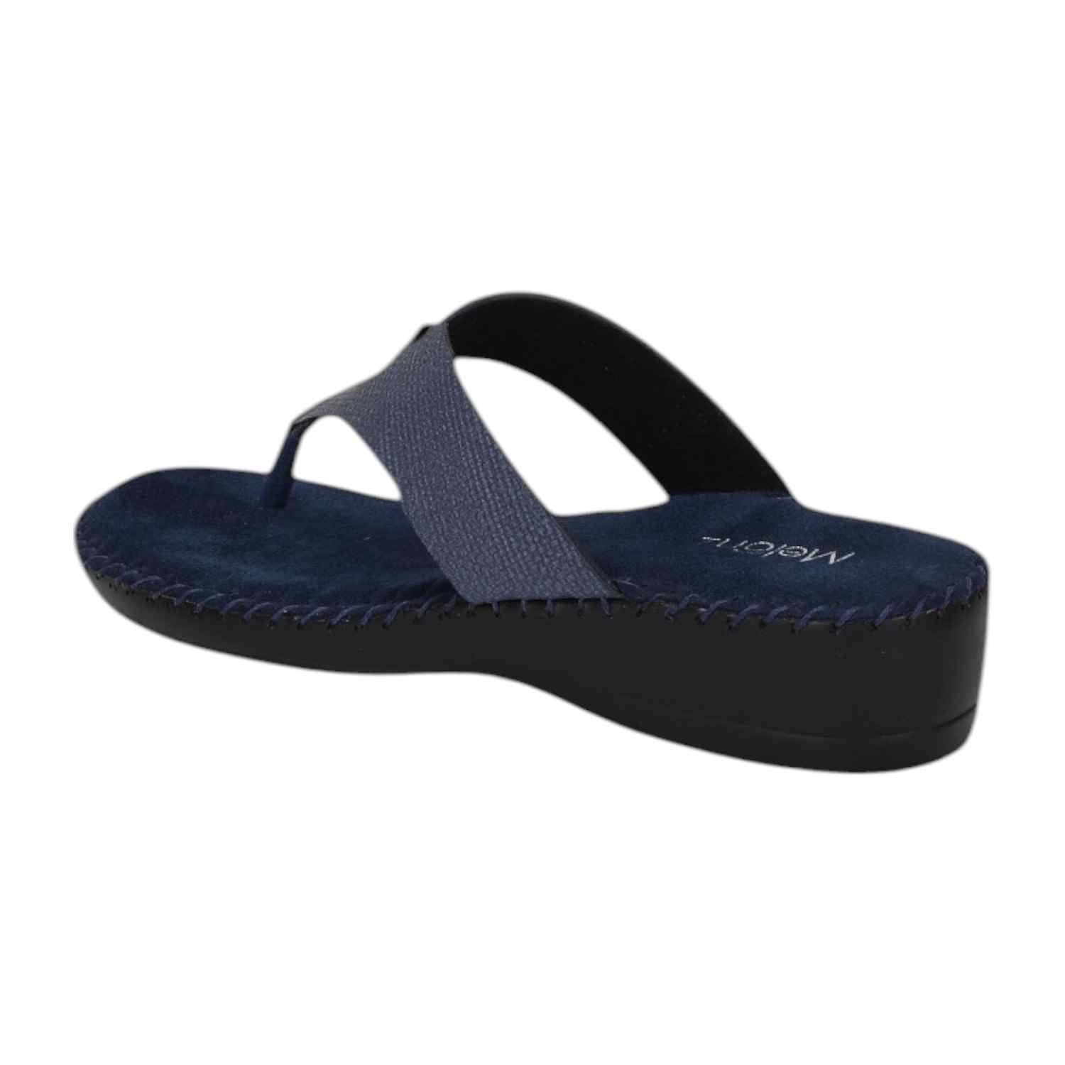 Women Chappal-Thong Blue Casual Flat