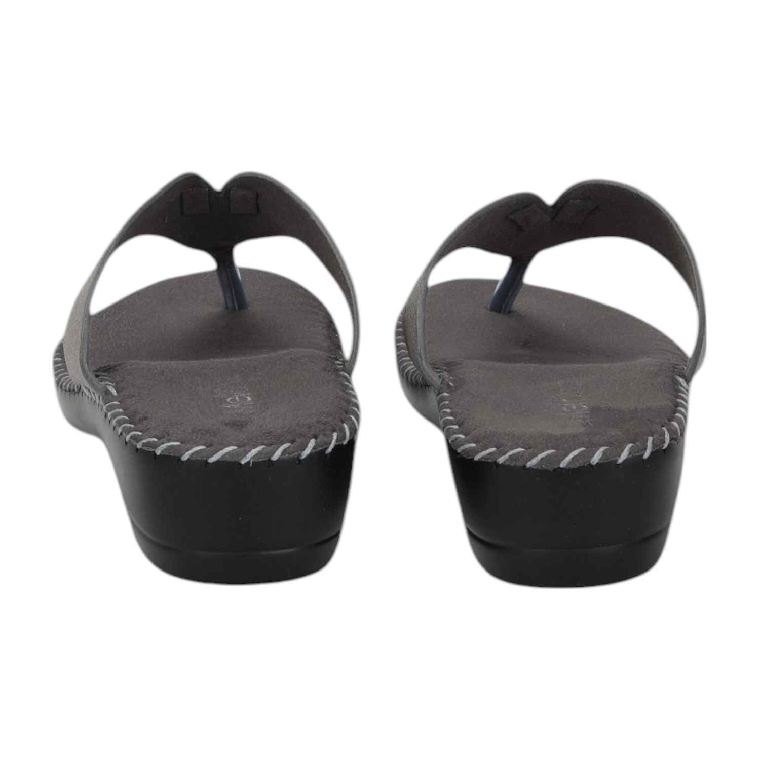 Women Chappal-Thong Gunmetal Casual Flat
