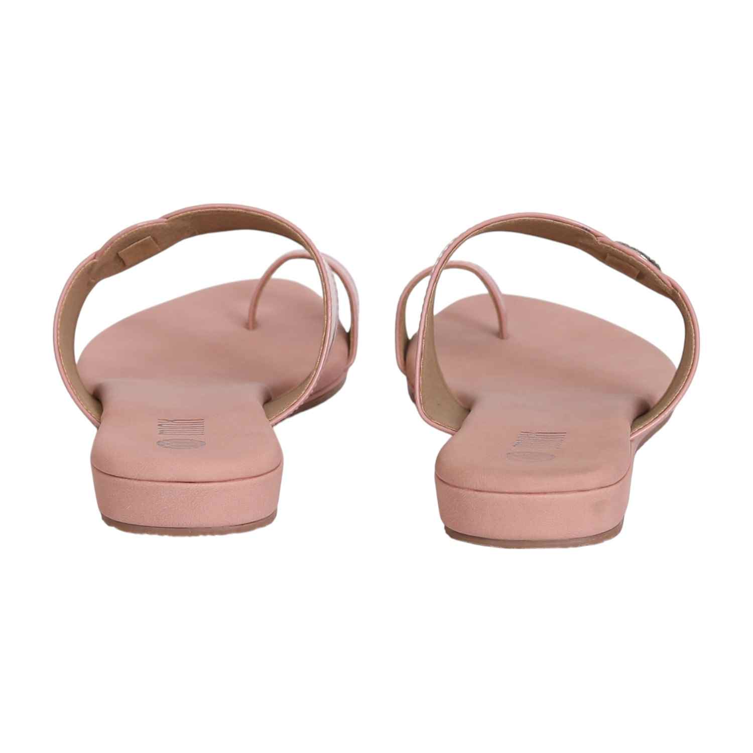 Women Nude Sandal One Toe Casual Flat