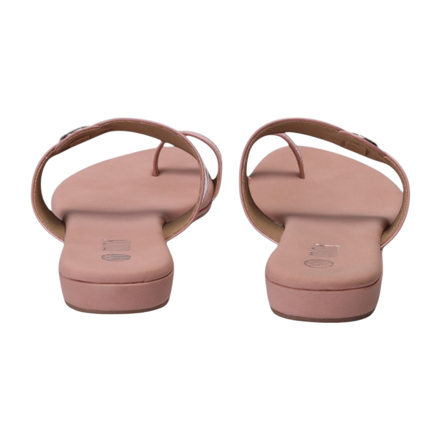 Women Nude Sandal One Toe Casual Flat