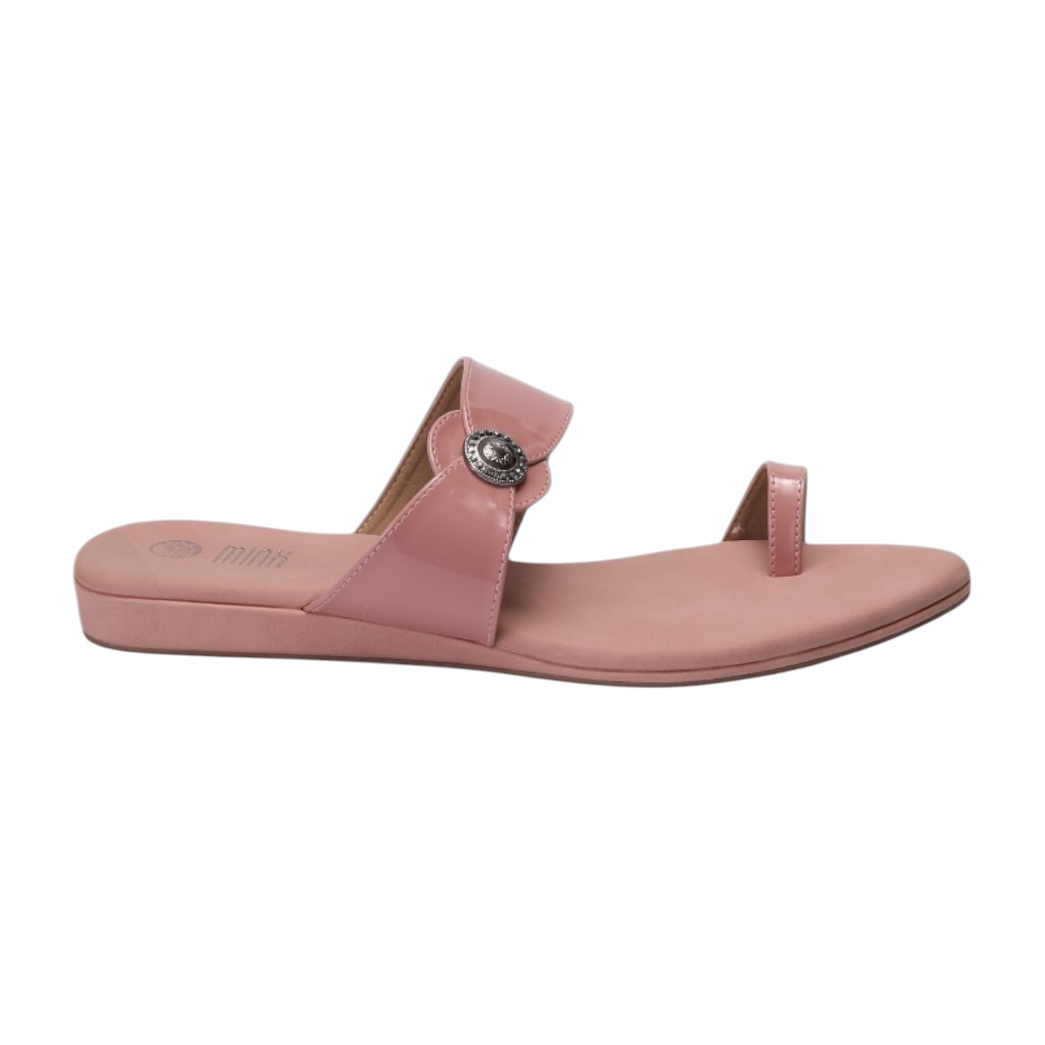 Women Nude Sandal One Toe Casual Flat