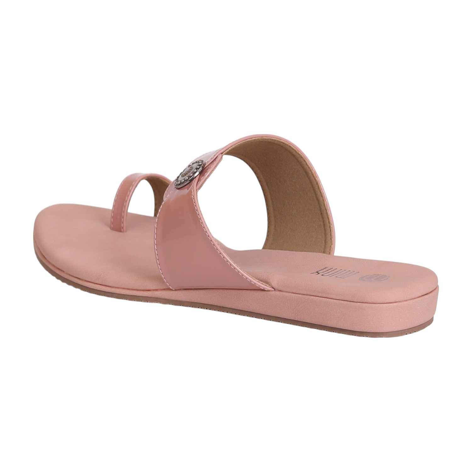 Women Nude Sandal One Toe Casual Flat
