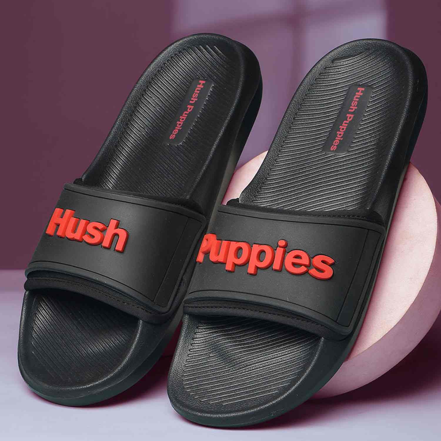Men Hush Slidder Red Mule