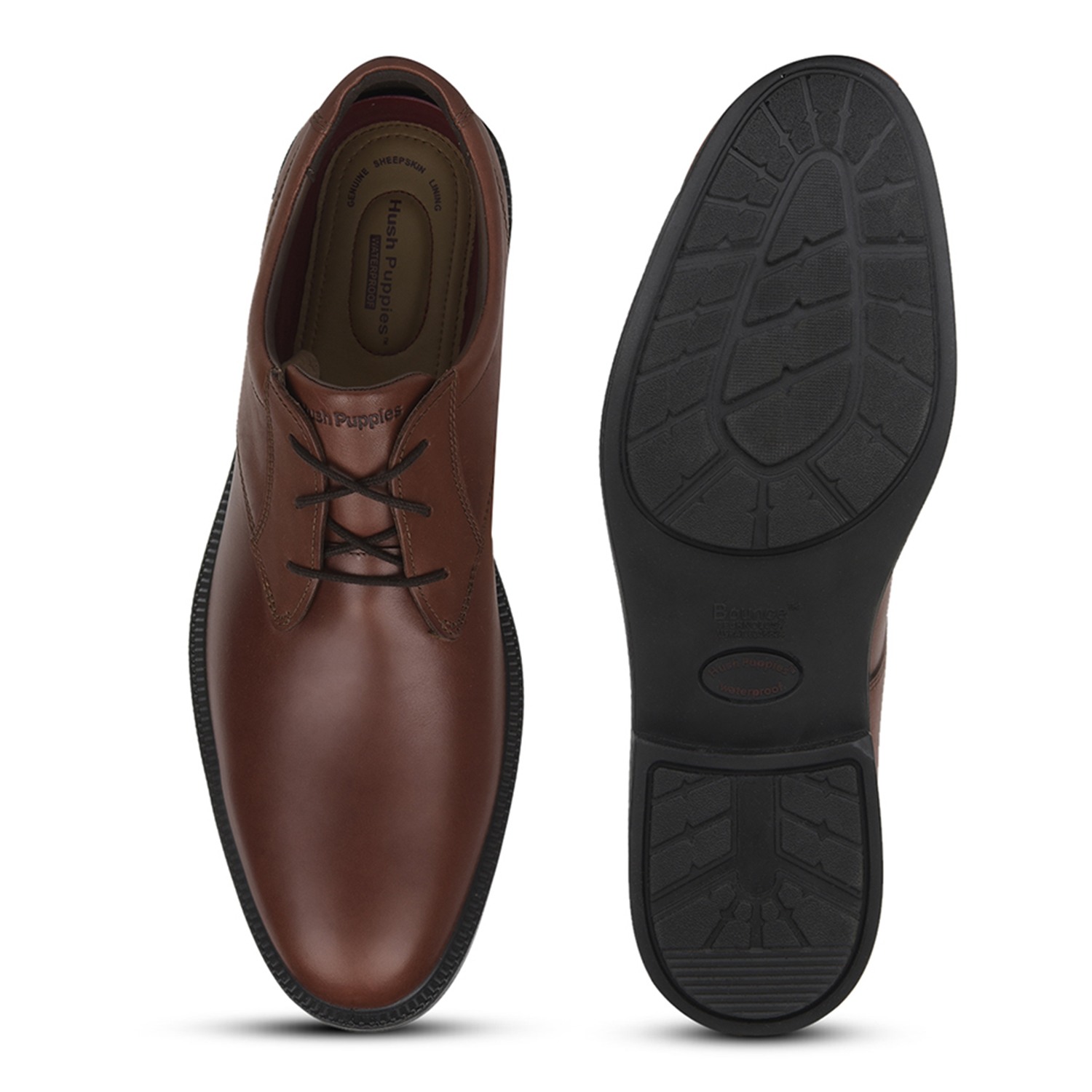 Banker Brown Derby Formal Shoes For Men