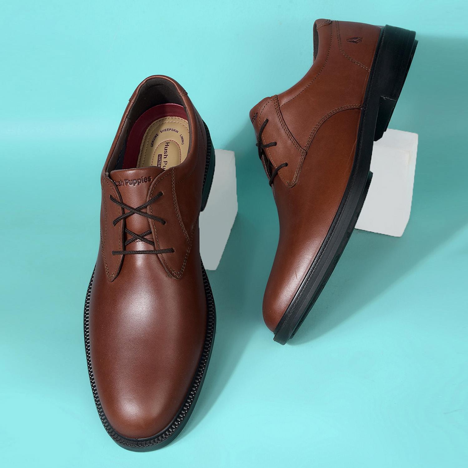 Banker Brown Derby Formal Shoes For Men
