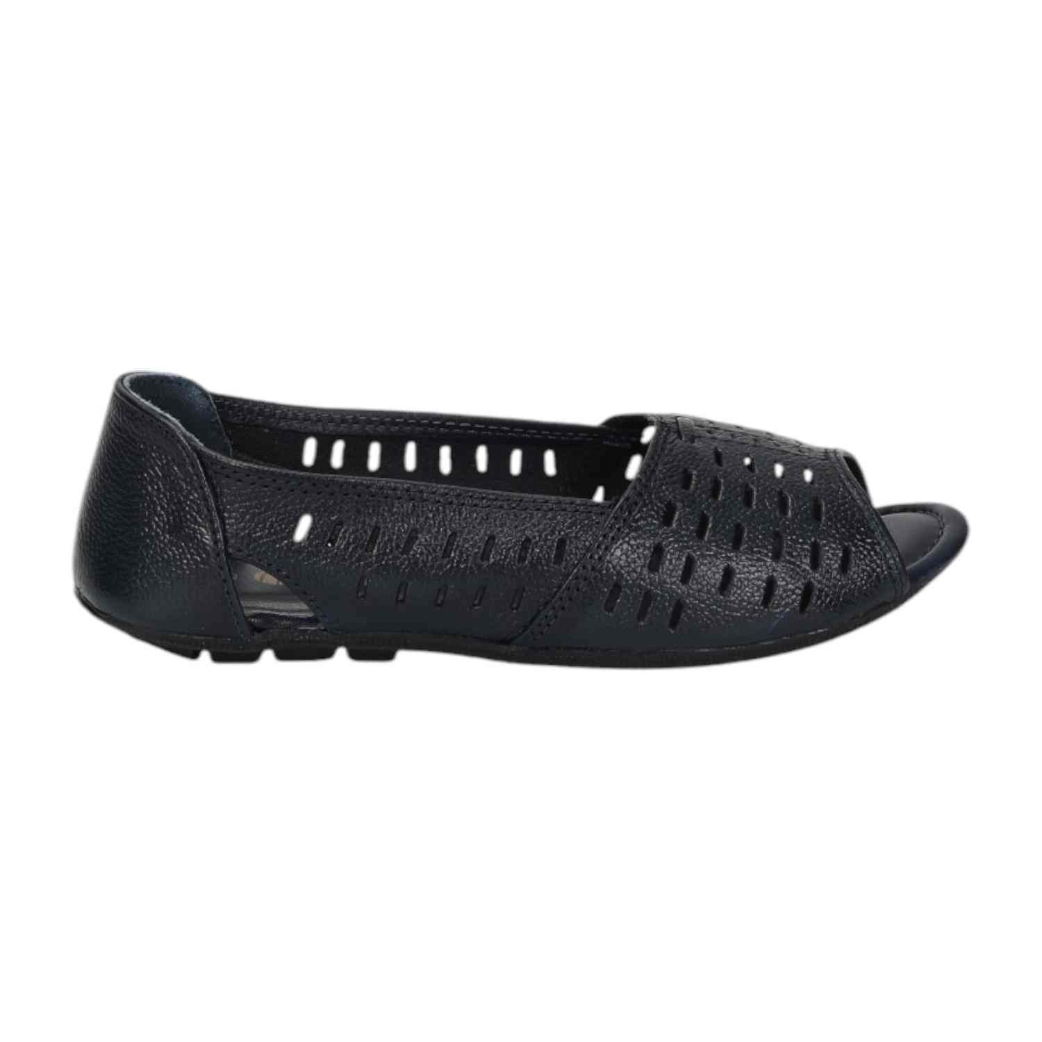 Modern Navy Cutout Flats for women