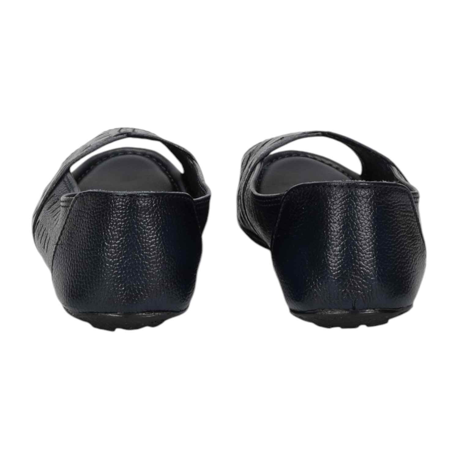 Modern Navy Cutout Flats for women