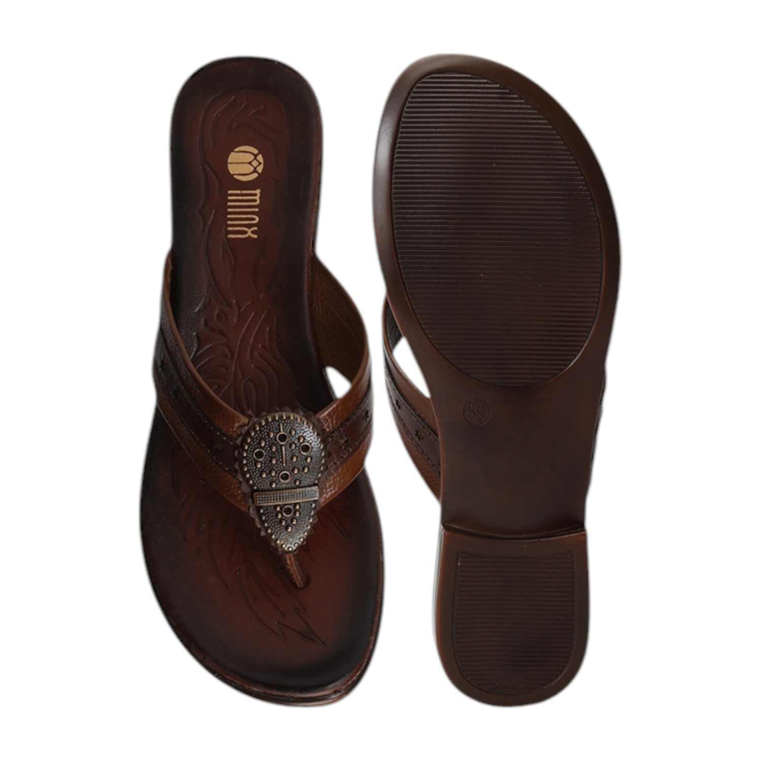 Women Rust Casual Chappal