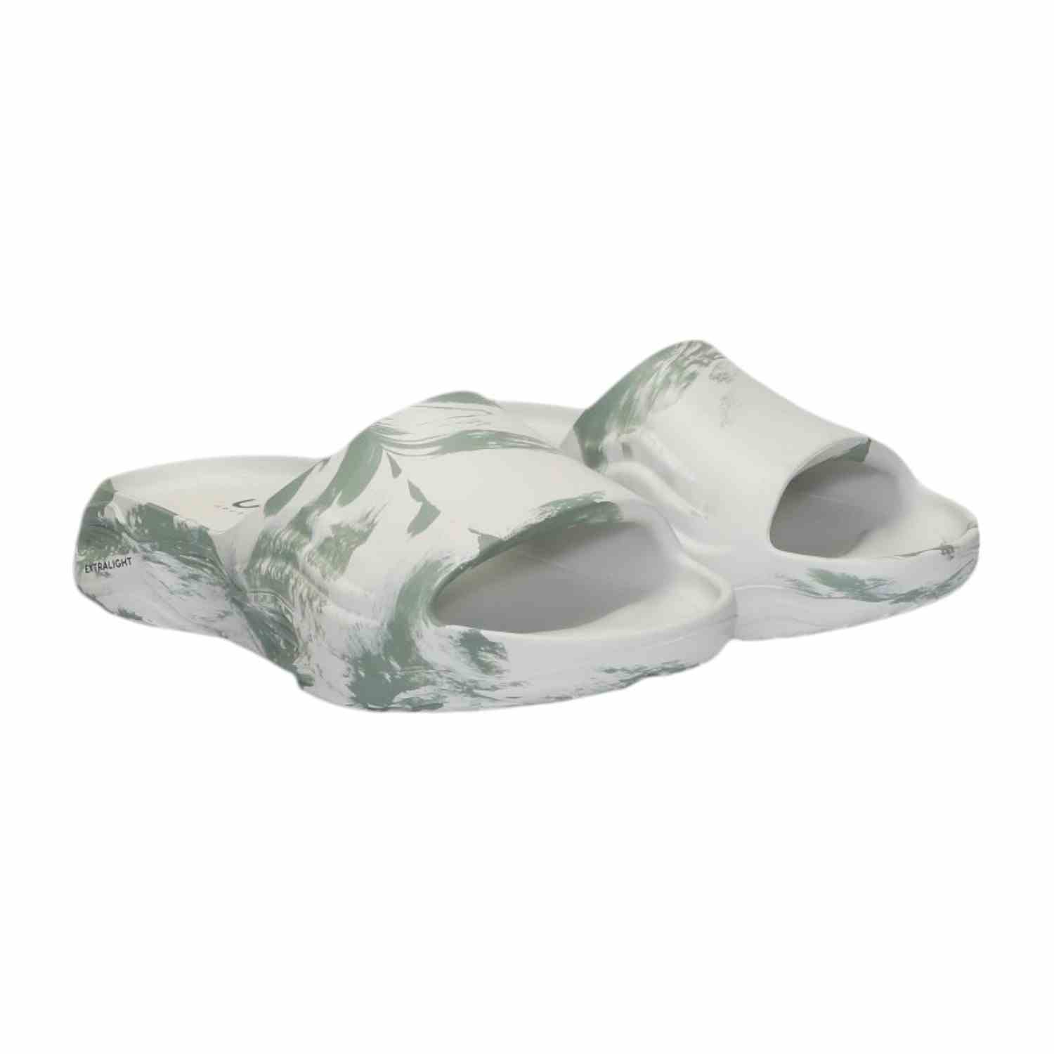 Women Slides-Flip White Mint Green Slip On