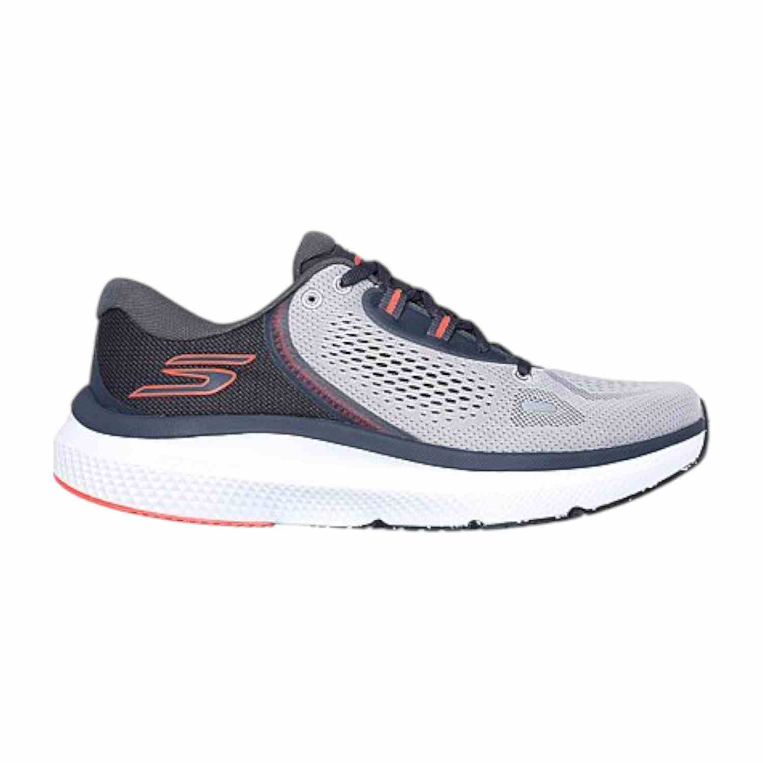 Grey-Orange Men Go Run Pure 4 Running Shoes