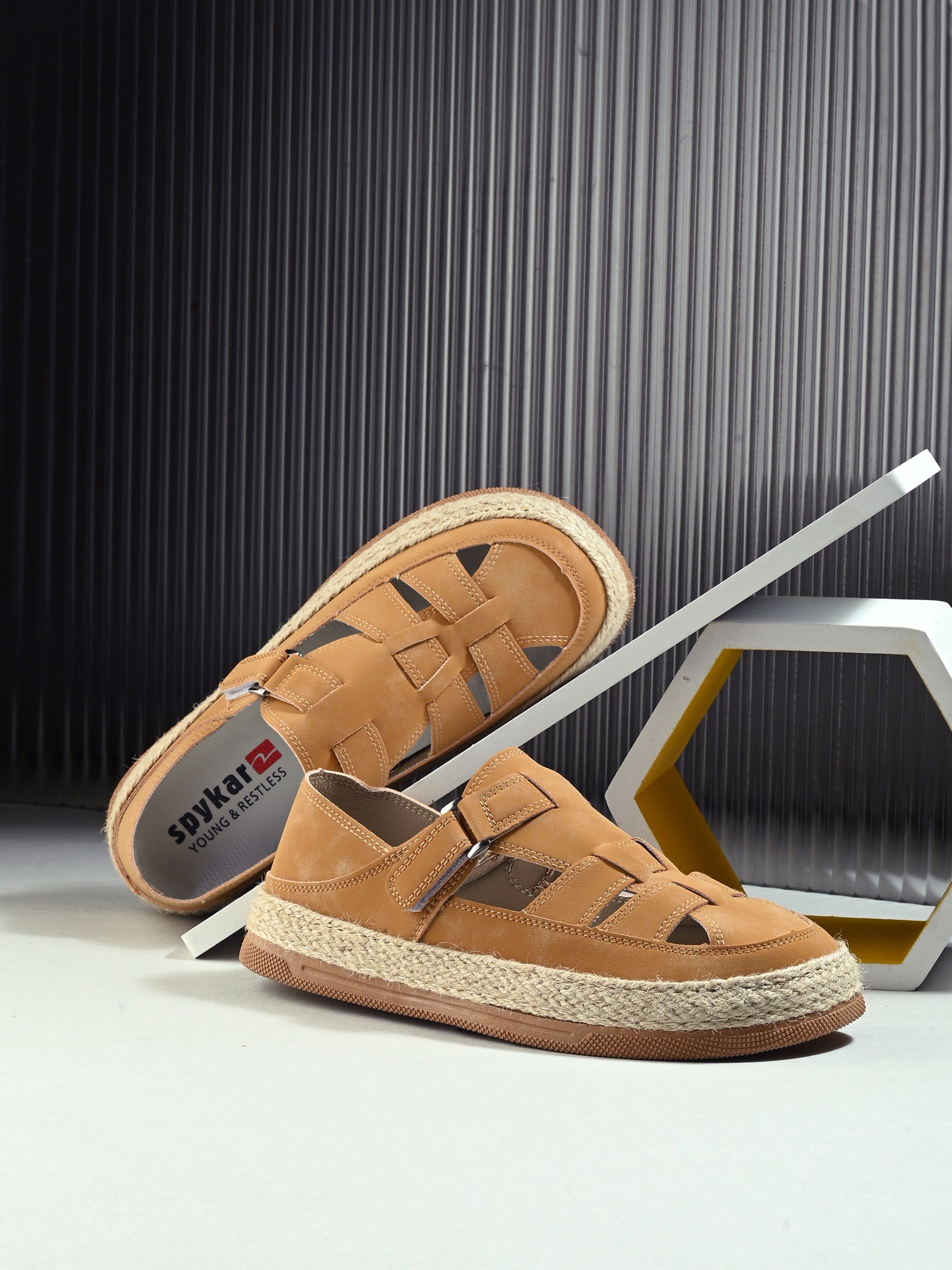 Trento Men Tan Slip On Sneaker