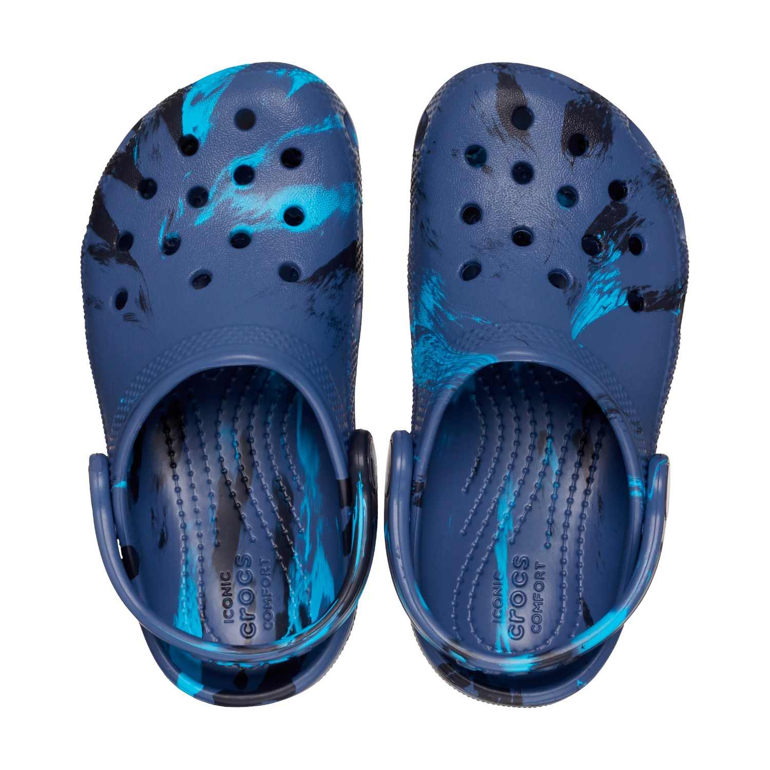 Toddler Classic Marbled Unisex Navy Multi Clogs