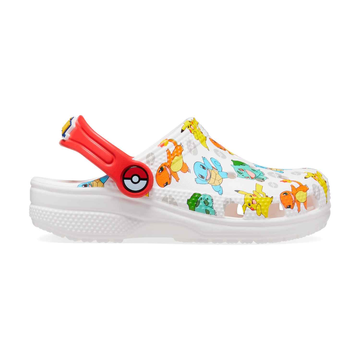 Classic X Pokemon Unisex White Multi Clogs