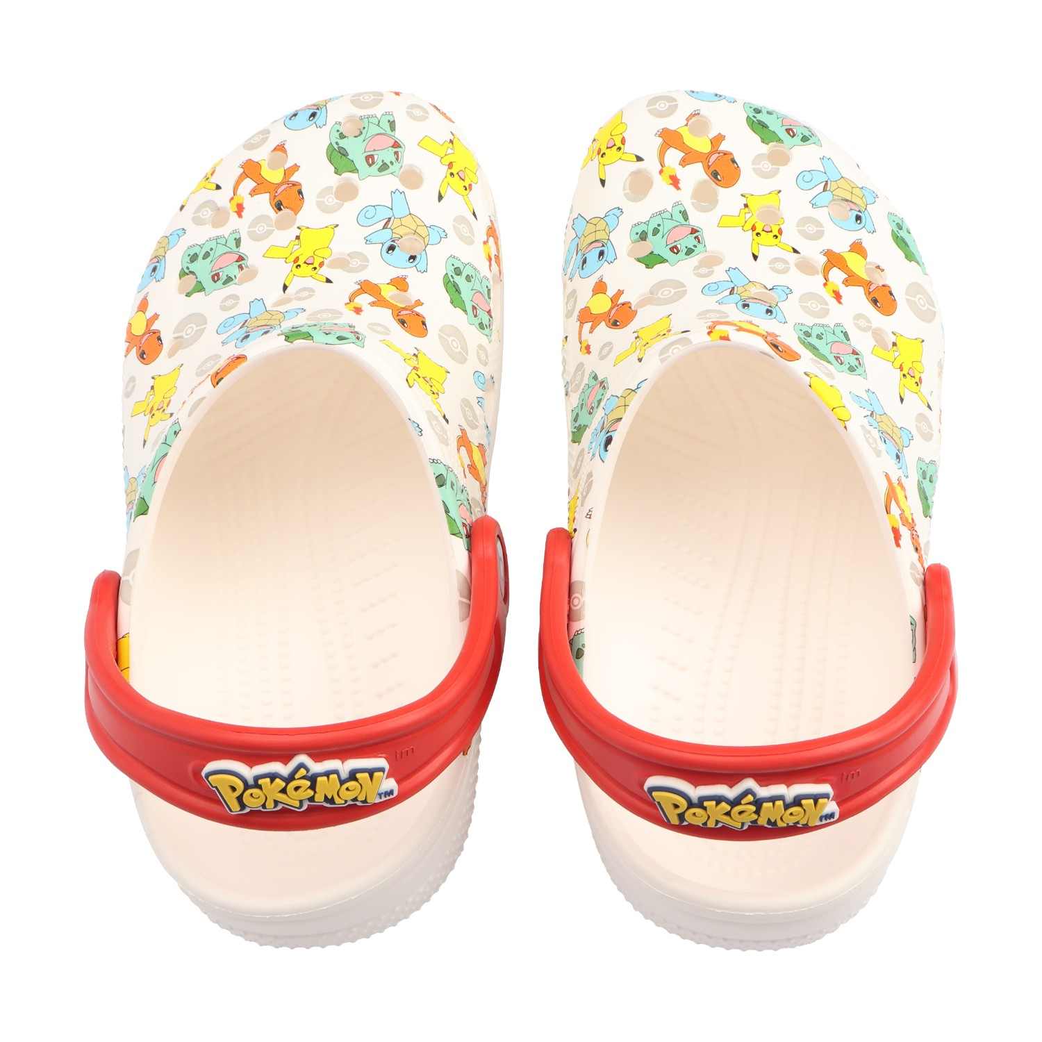 Classic X Pokemon Unisex White Multi Clogs