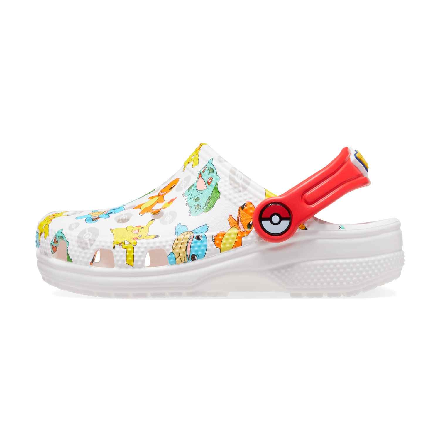 Classic X Pokemon Unisex White Multi Clogs