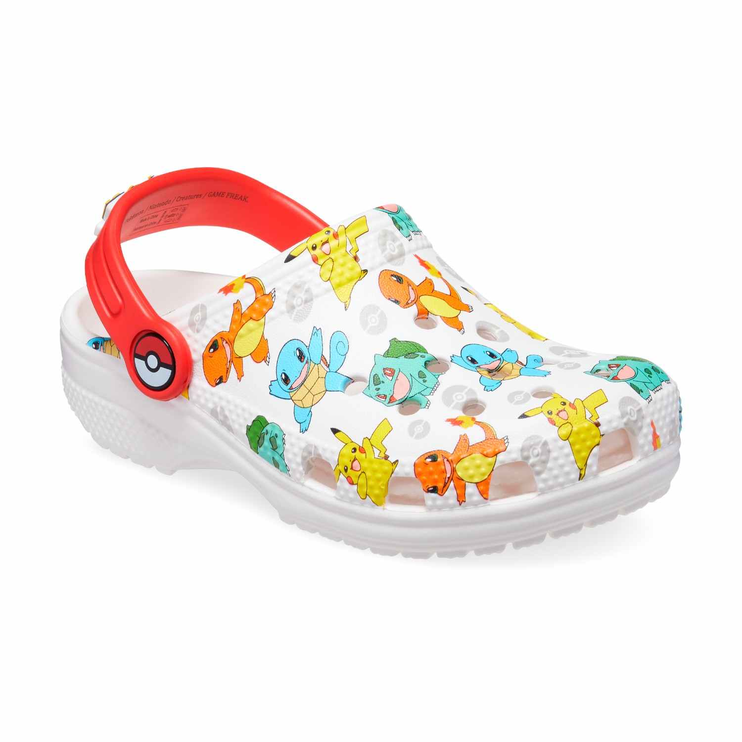 Classic X Pokemon Unisex White Multi Clogs