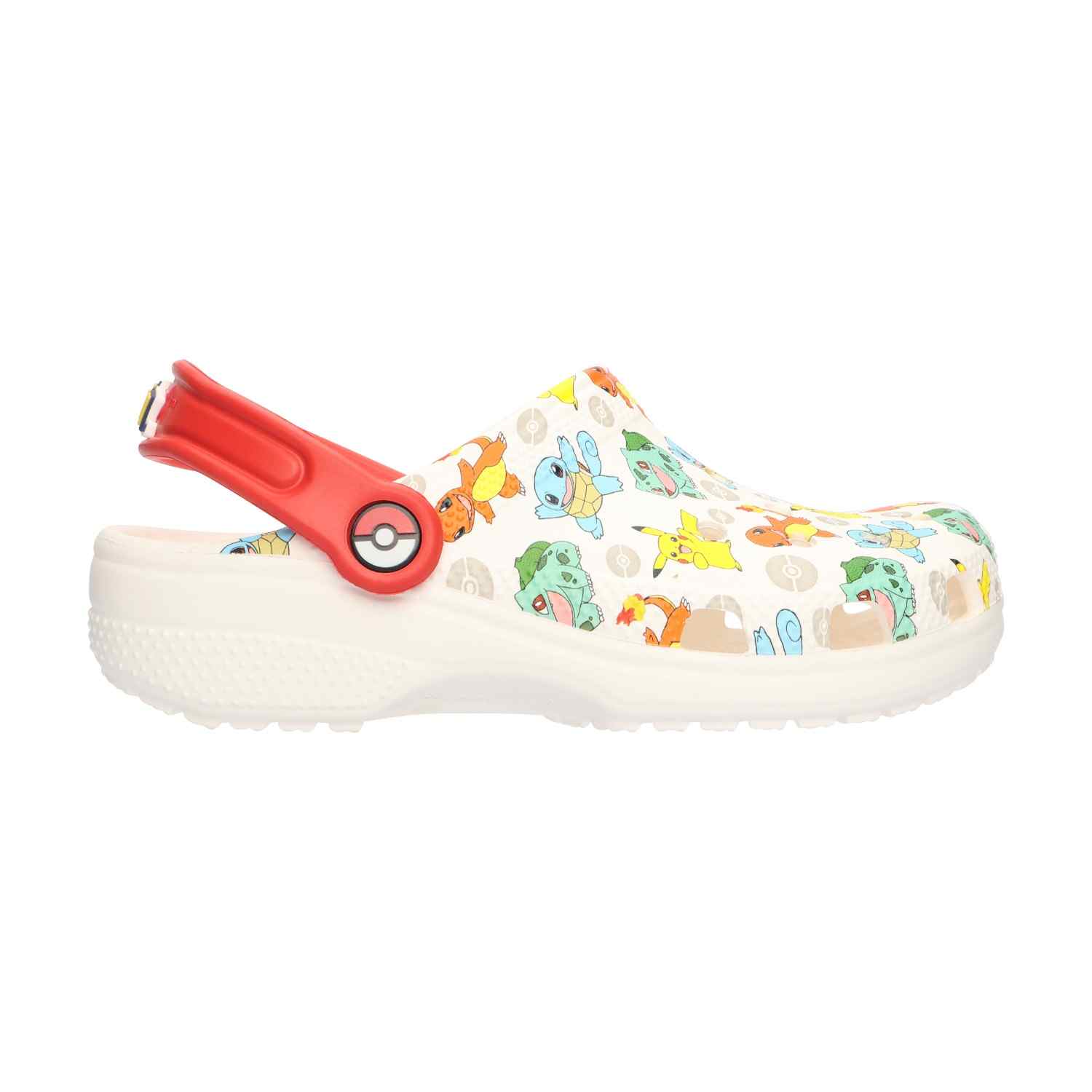 Classic X Pokemon Unisex White Multi Clogs