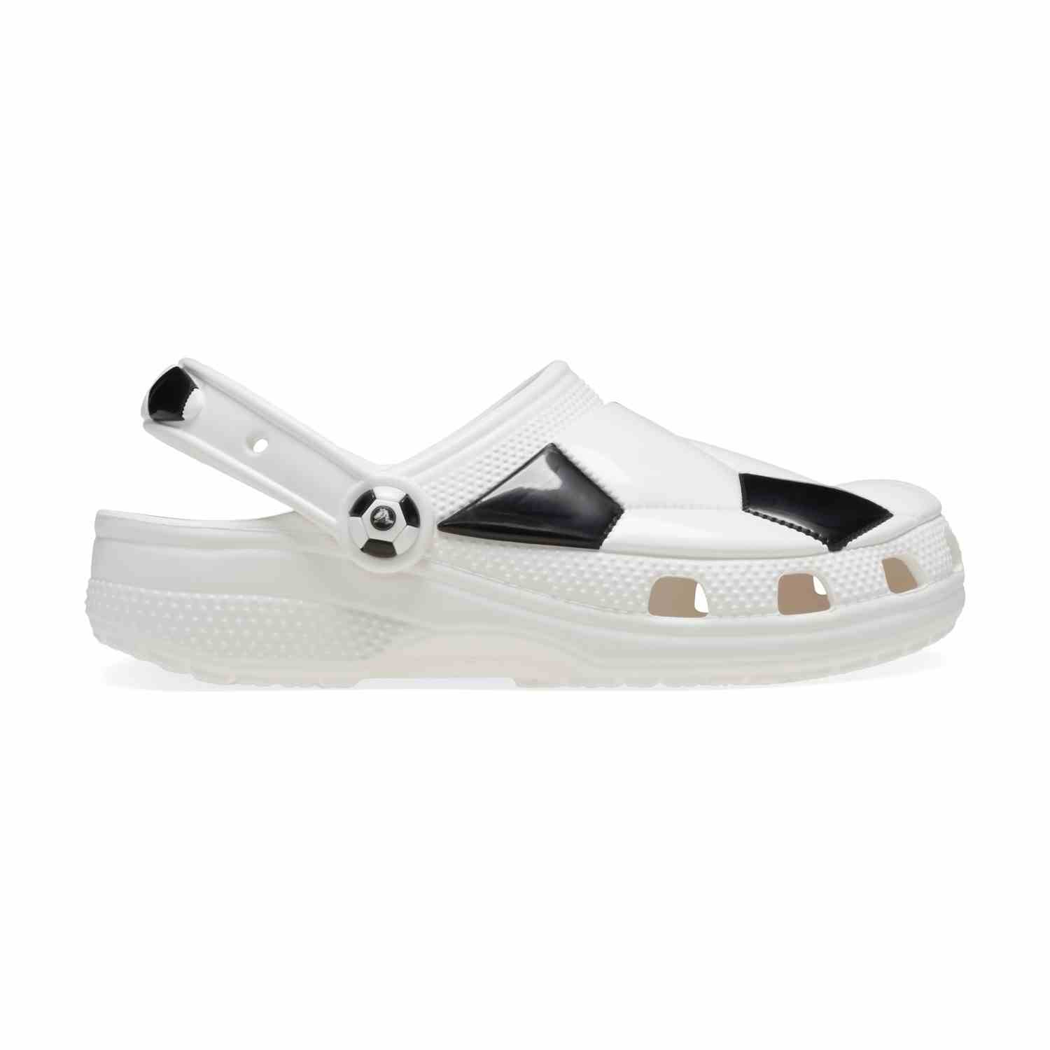 Classic Soccer Ball Unisex White/Black Clogs