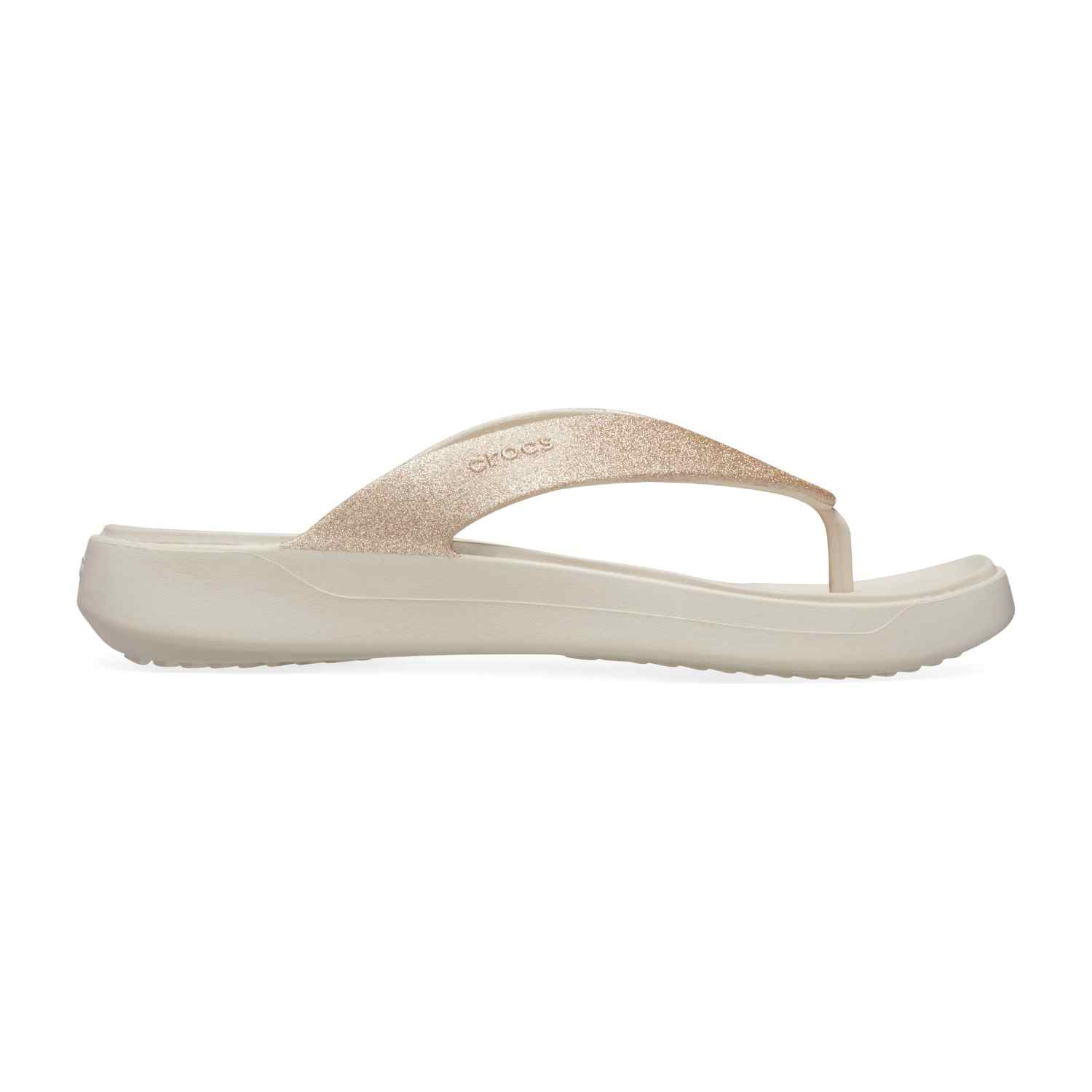 Women Glitter Flip Flops Champagne Gold