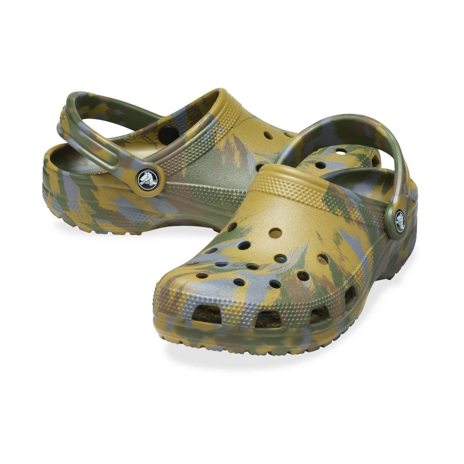 Classic Marbled Aloe-Multi Unisex Clog