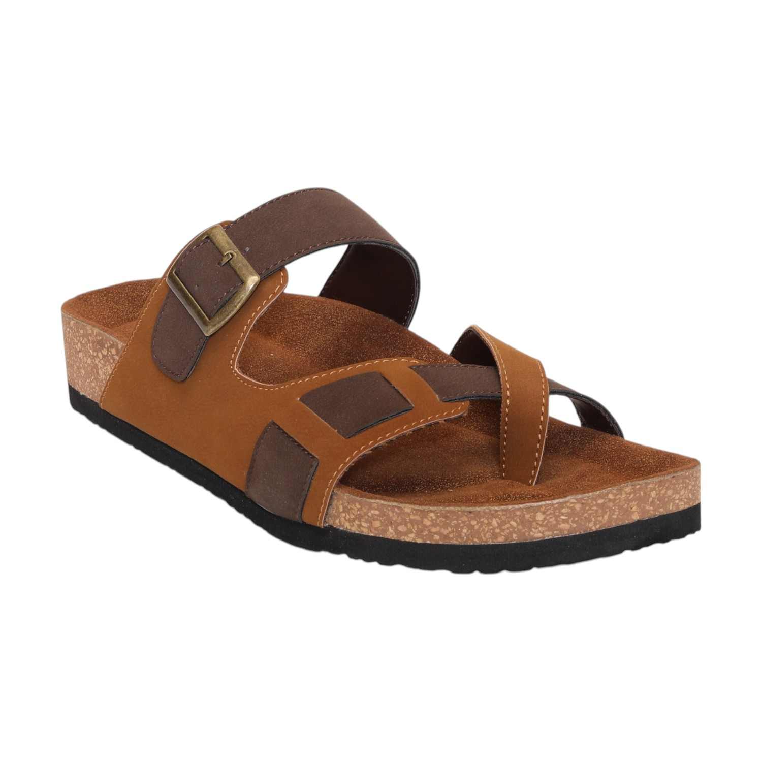 Men Brown/Tan Comfort Chappals