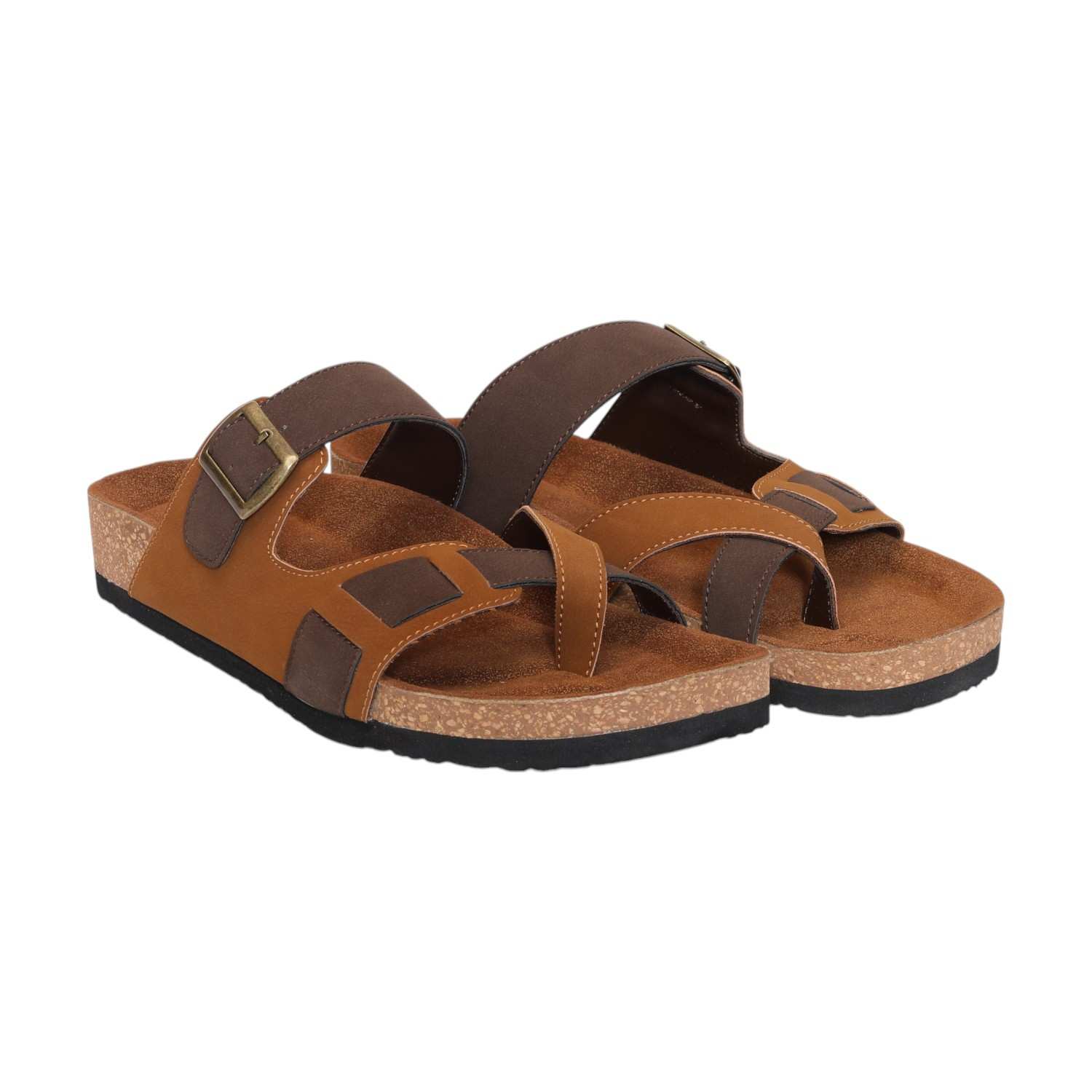 Men Brown/Tan Comfort Chappals