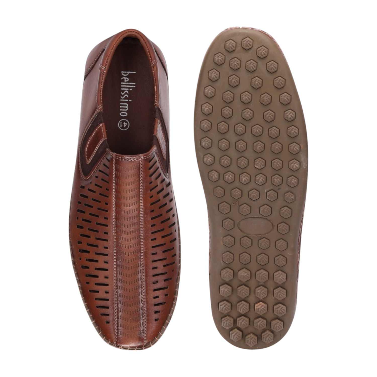 Men Dark Tan Sandals Comfort