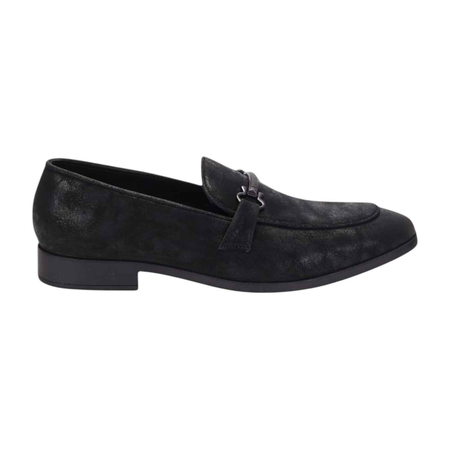 Men Black Casual Shoes Slip On