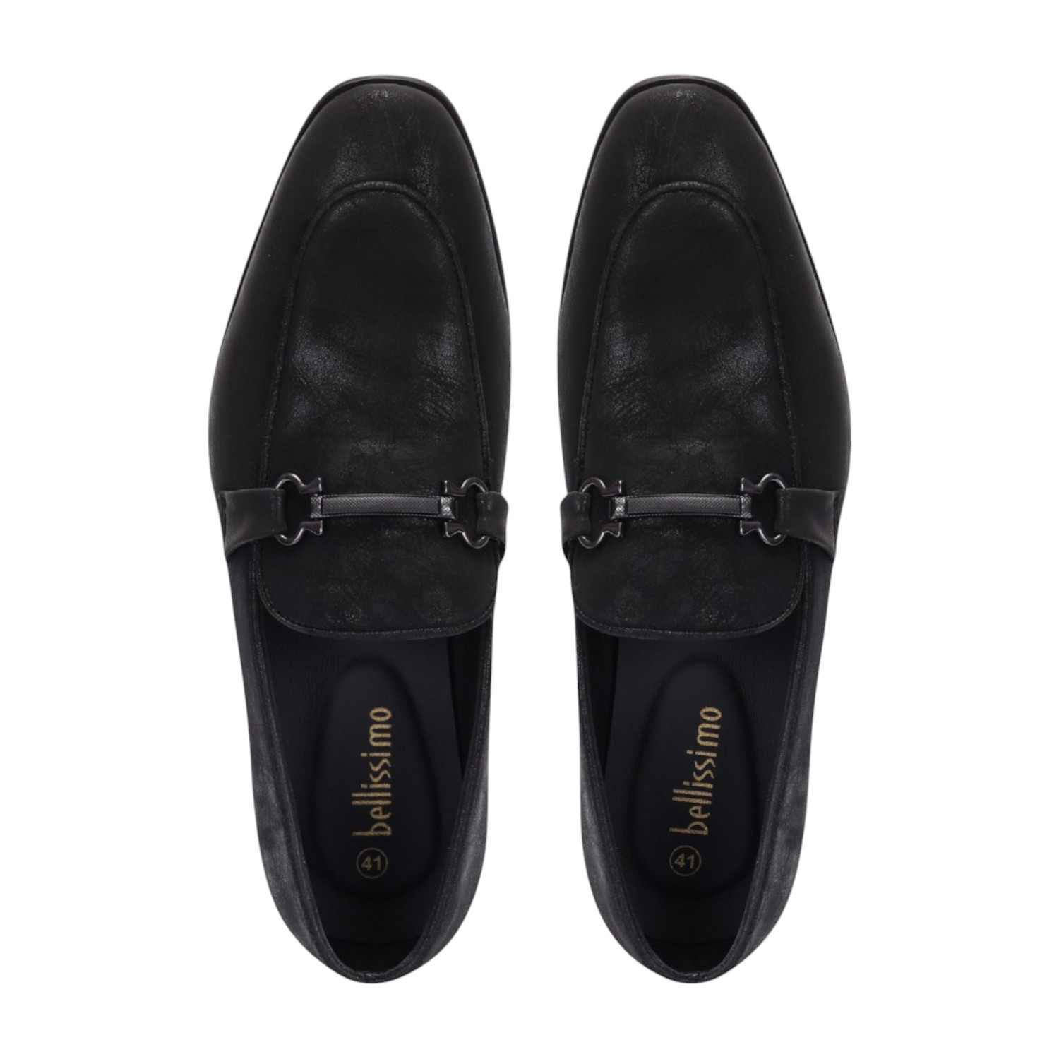 Men Black Casual Shoes Slip On