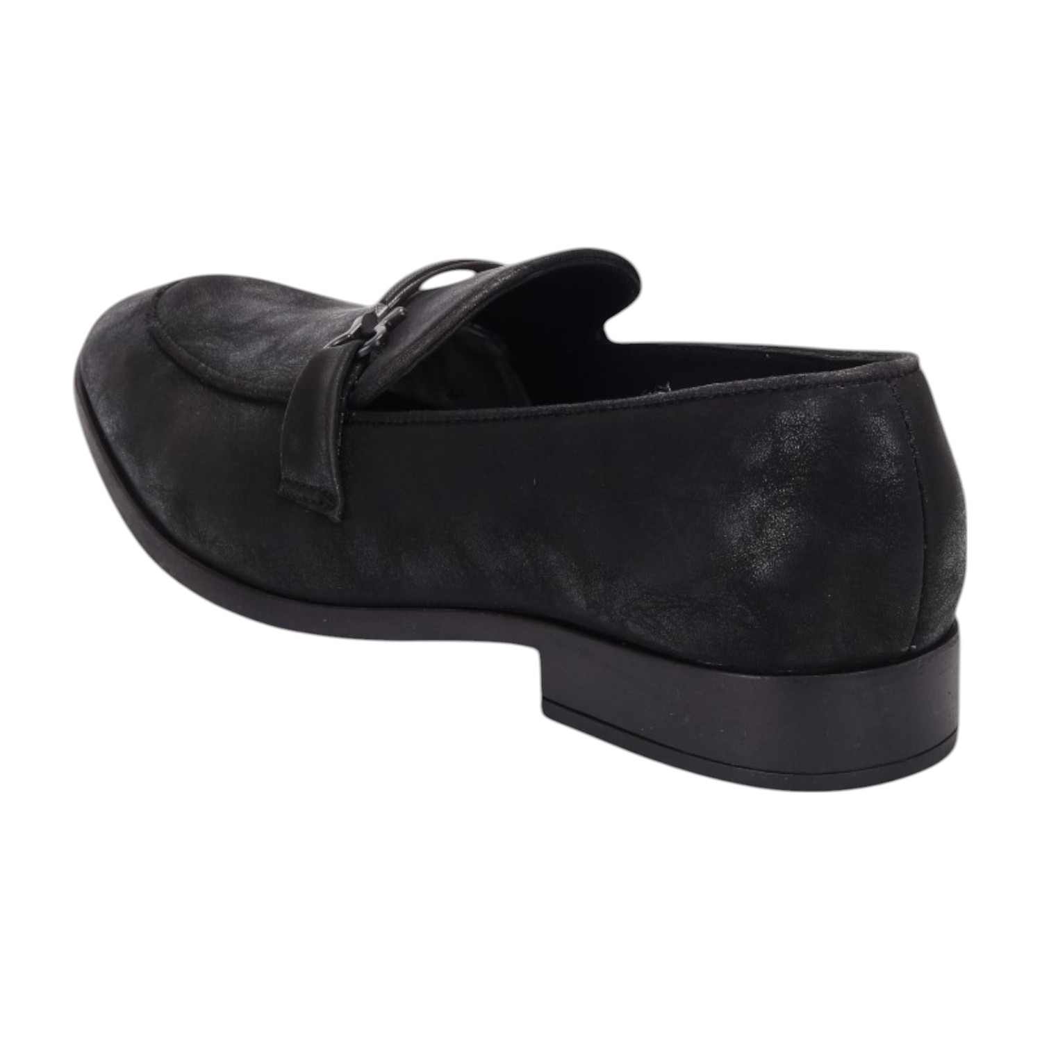 Men Black Casual Shoes Slip On