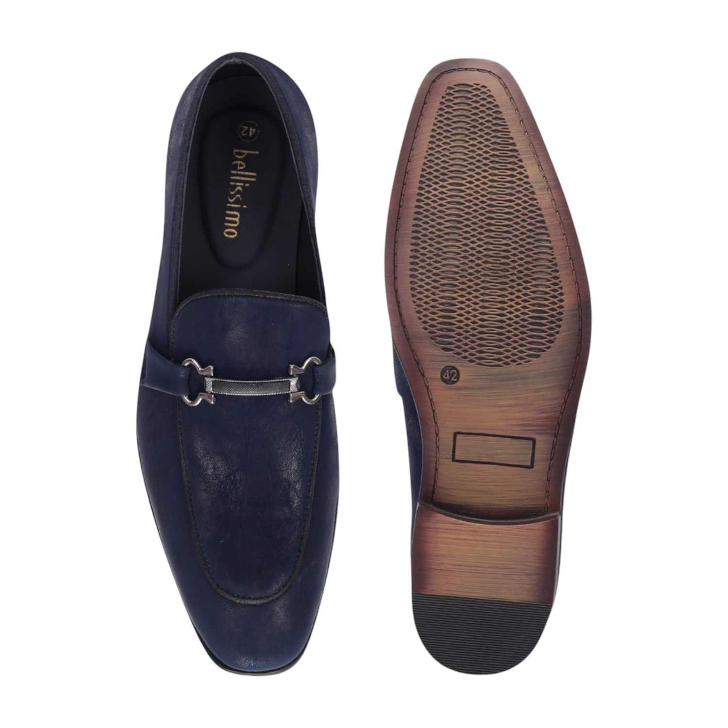 Men Blue Casual Shoes Slip On