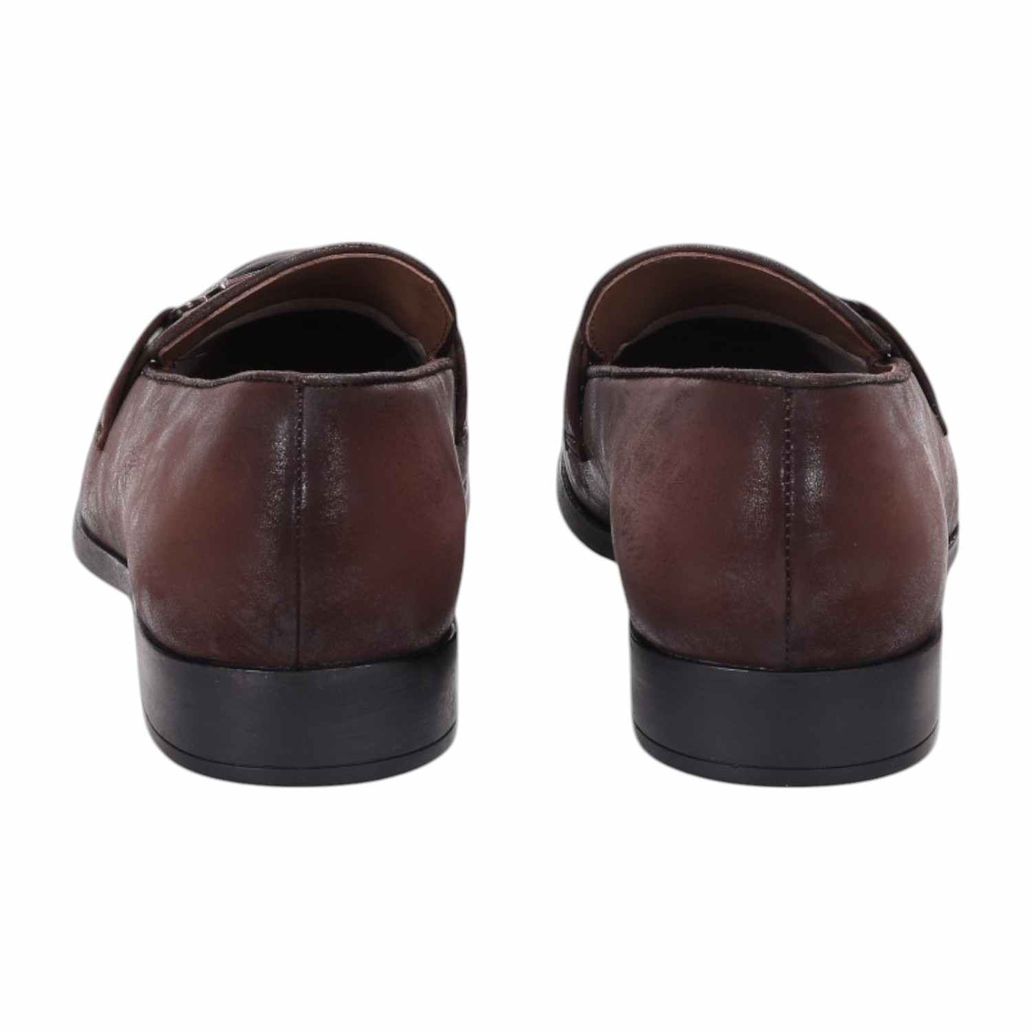 Men Brown Casual Shoes Slip On