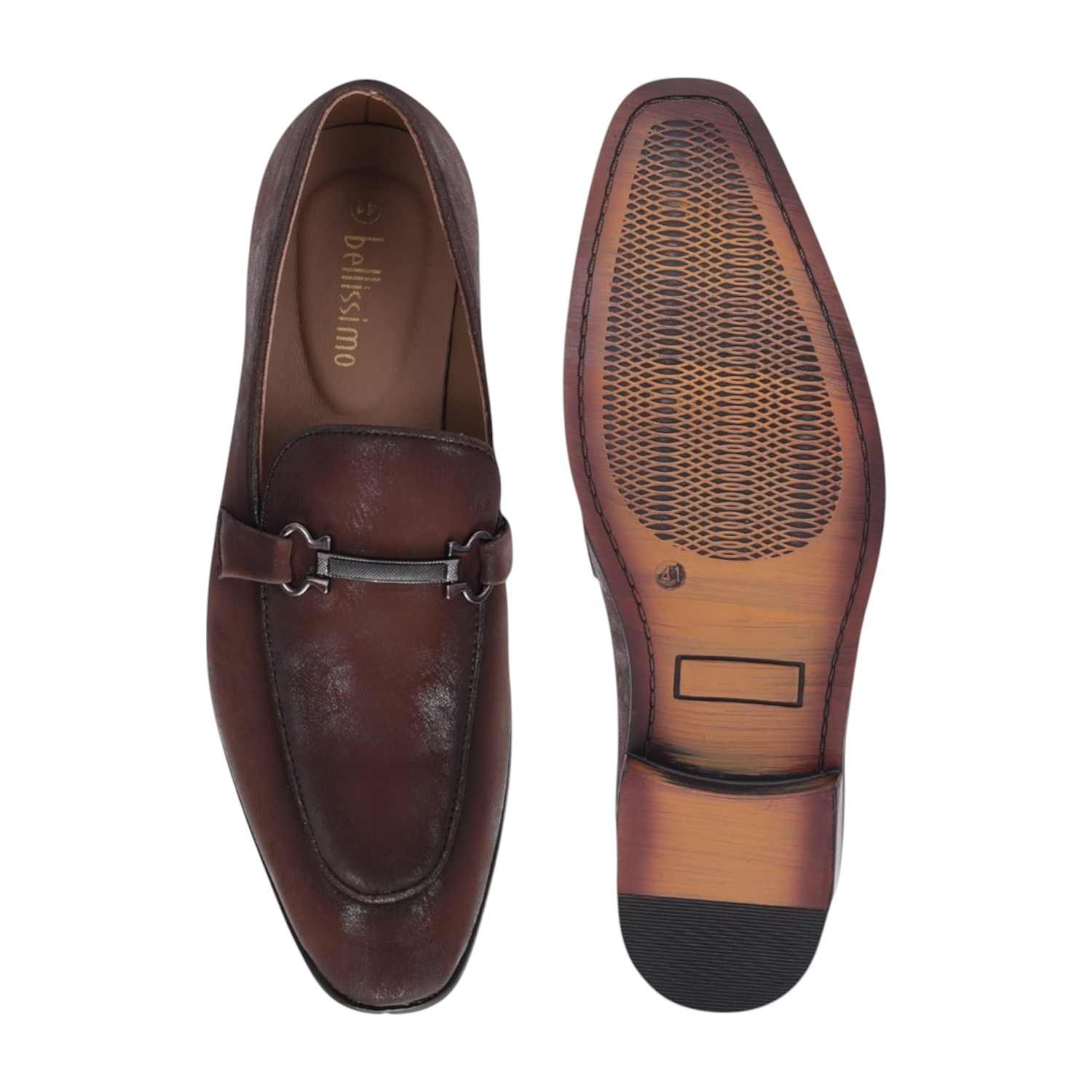 Men Brown Casual Shoes Slip On