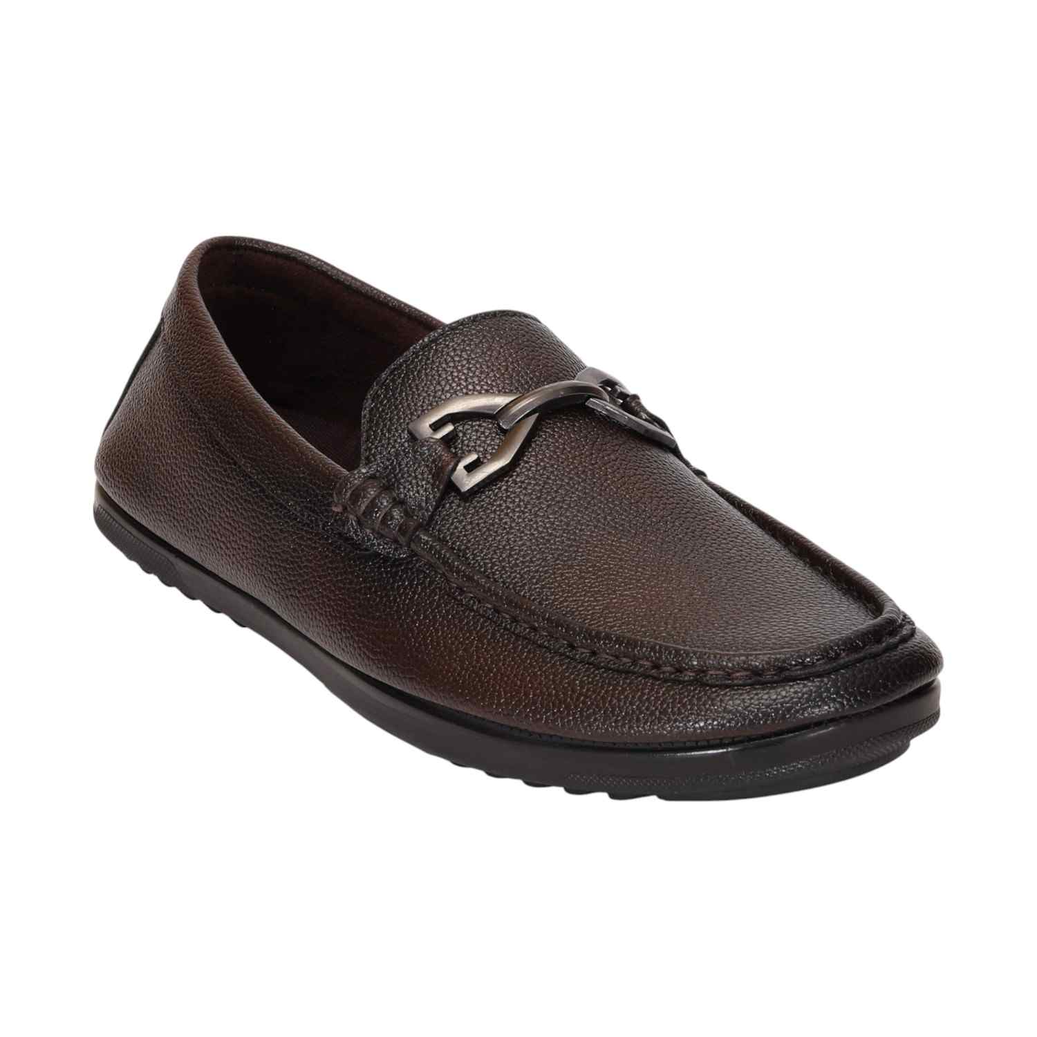 Men Brown Casual Shoes  Slip On