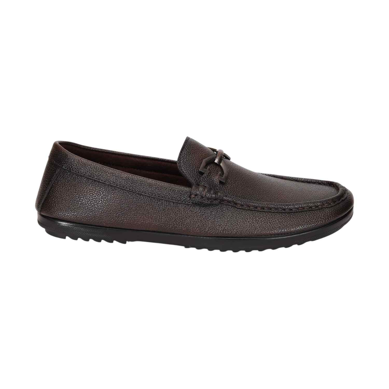 Men Brown Casual Shoes  Slip On