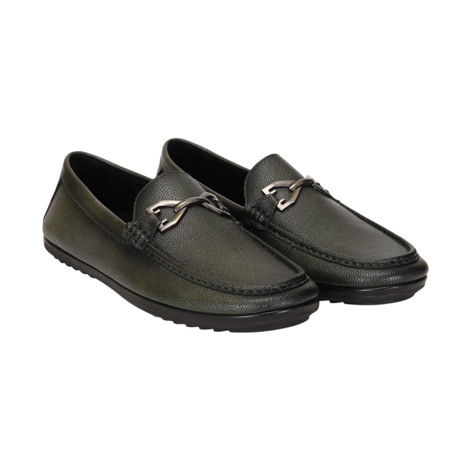 Men Olive Casual Shoes  Slip On