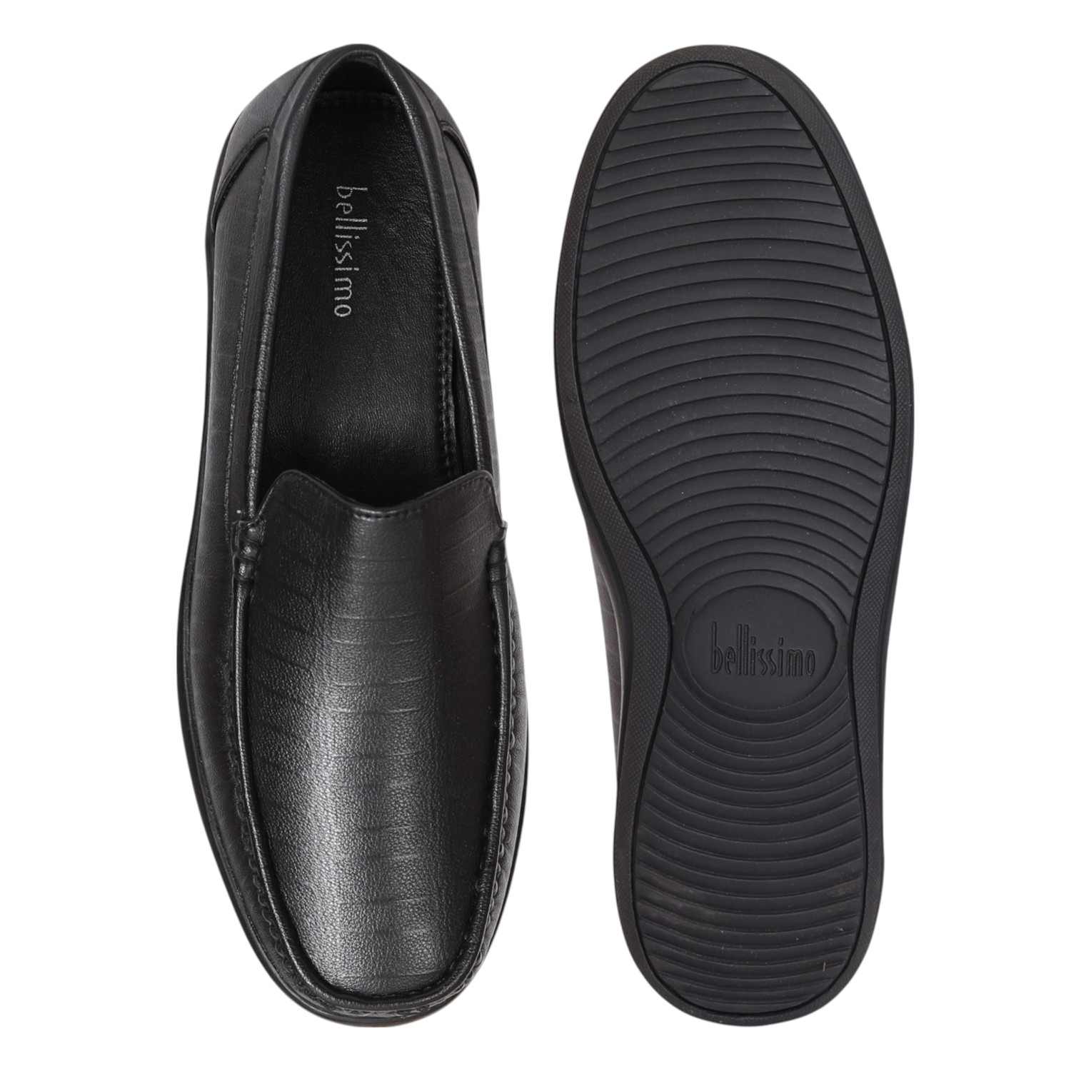 Men Classic Black Slip-On Loafers