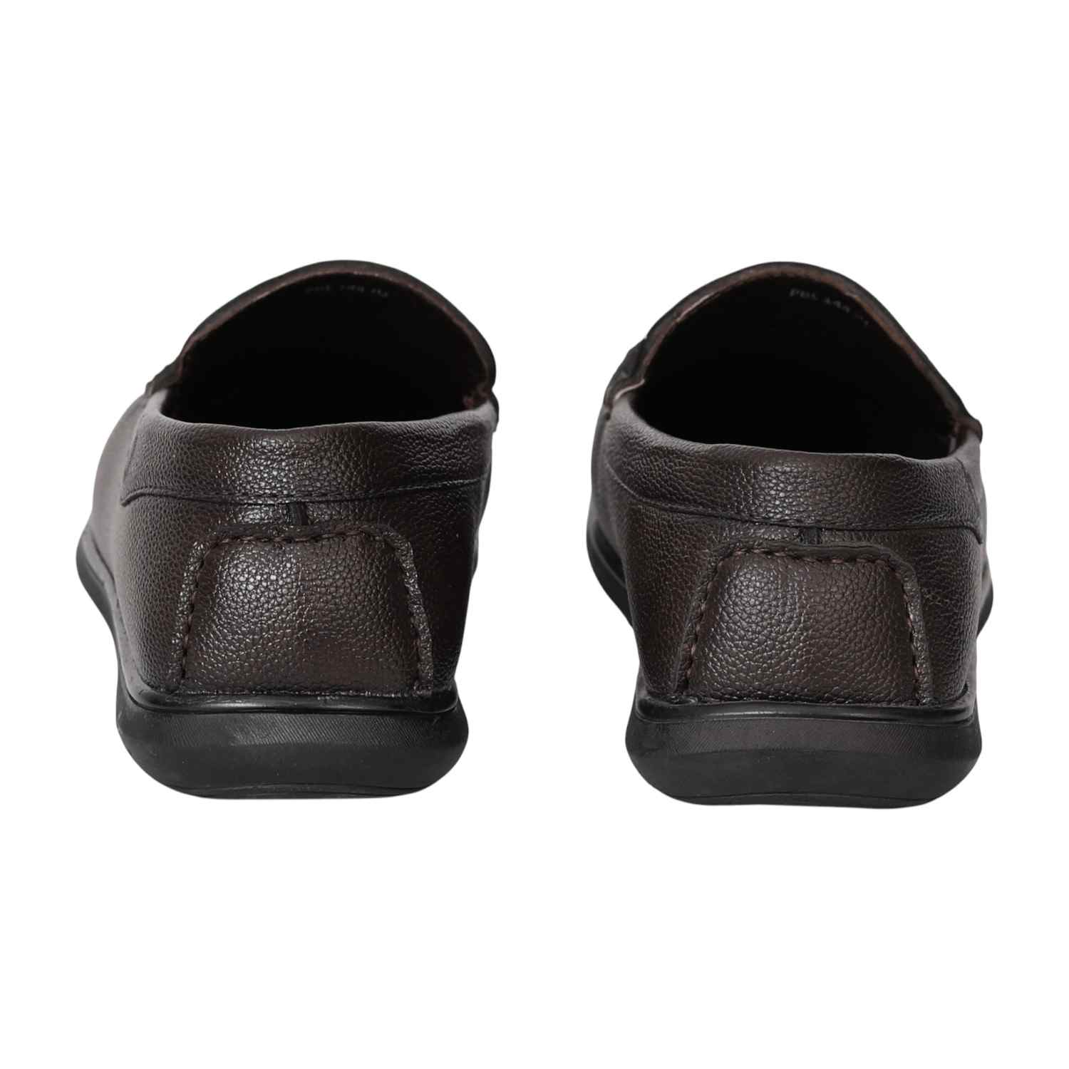 Men Brown Textured Slip-On Loafers