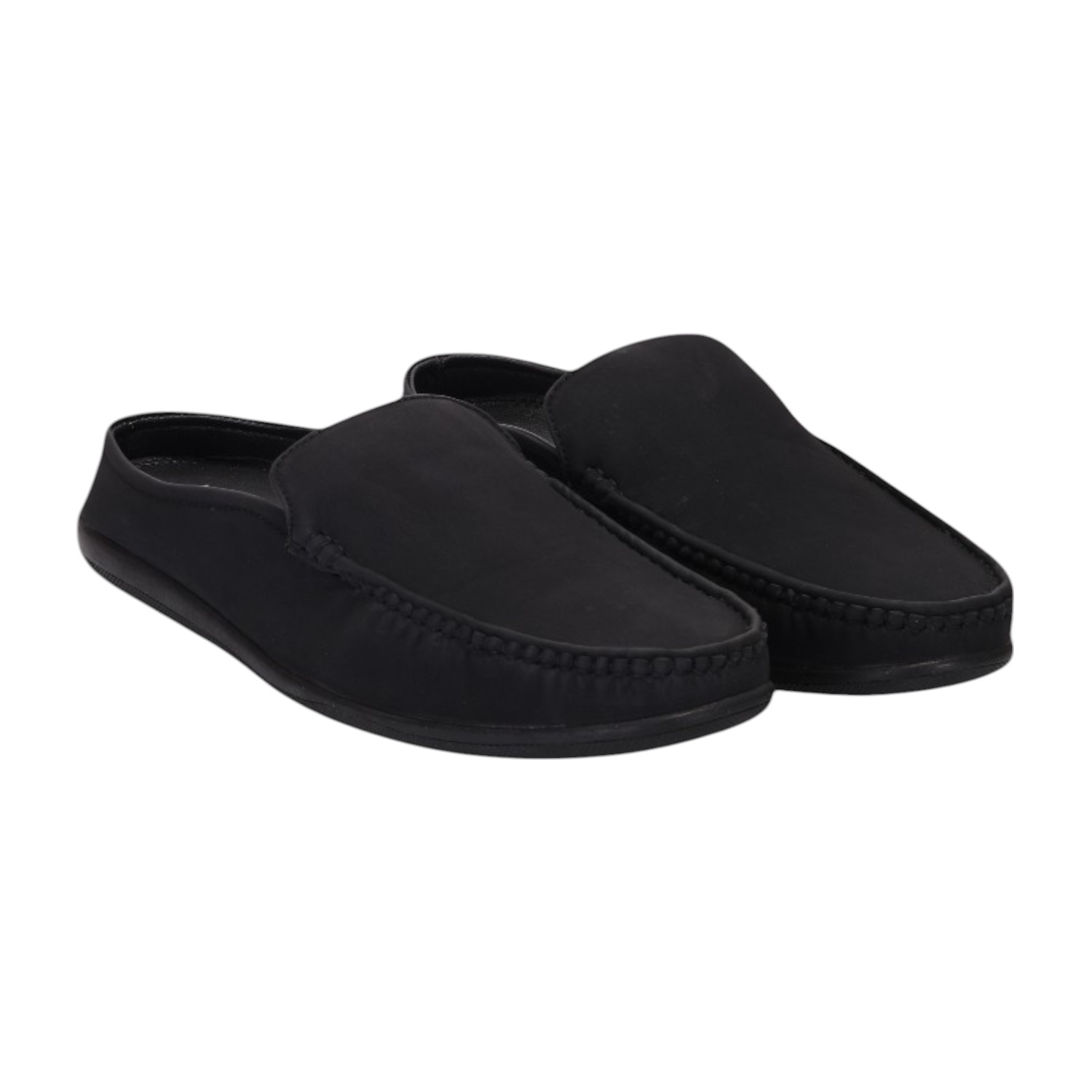 Men Black Casual Shoes Slip On