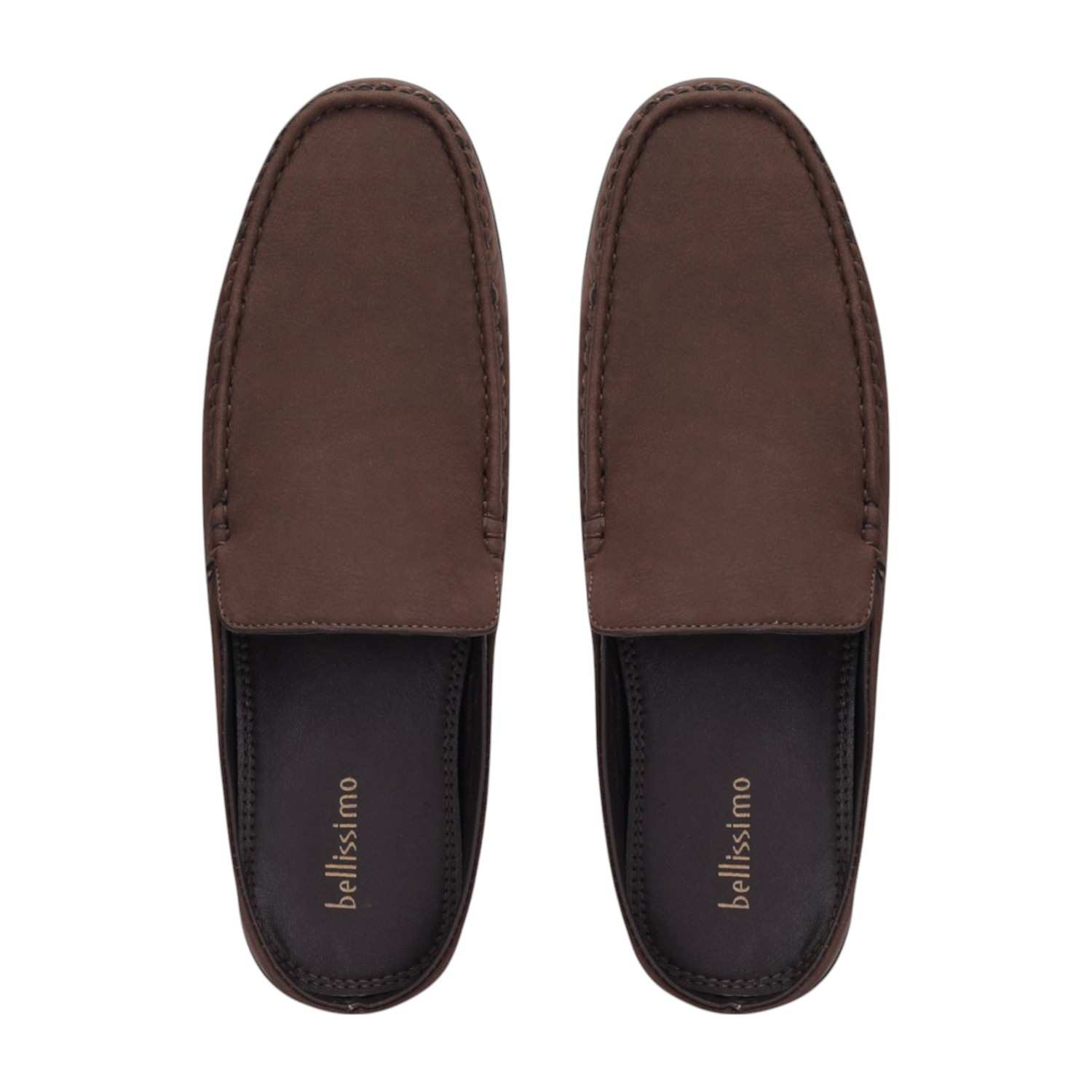 Men Brown Casual Shoes Slip On