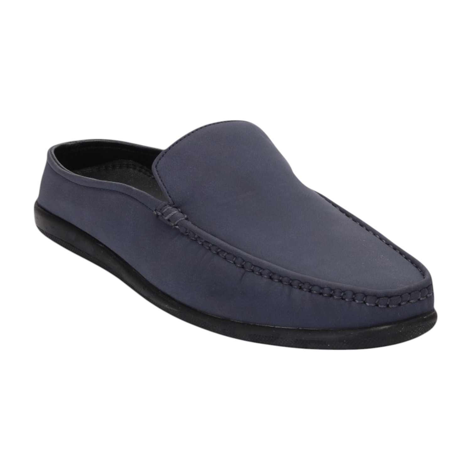 Men Navy Blue Casual Shoes Slip On