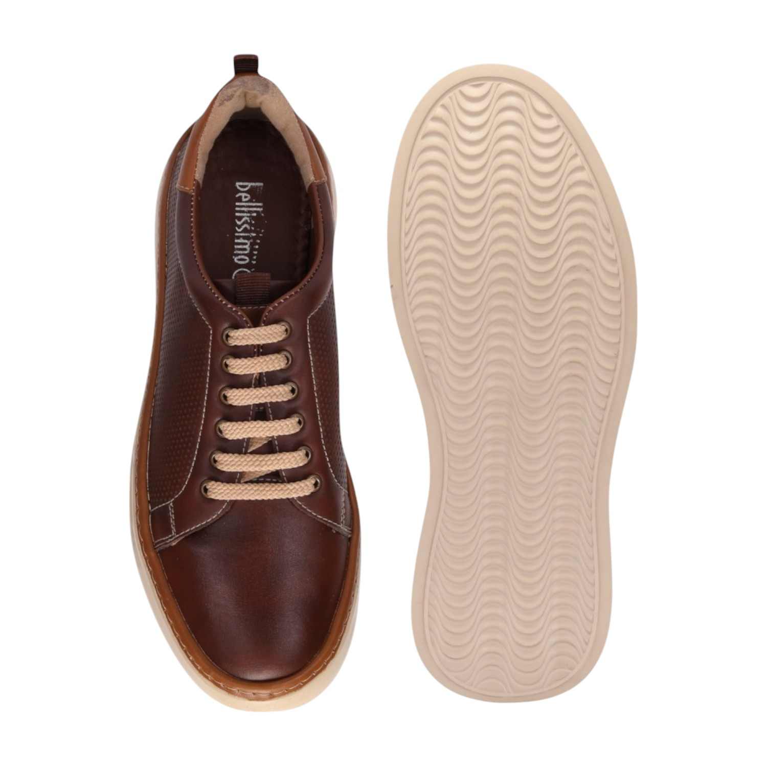 Men Brown Casual Lace Up