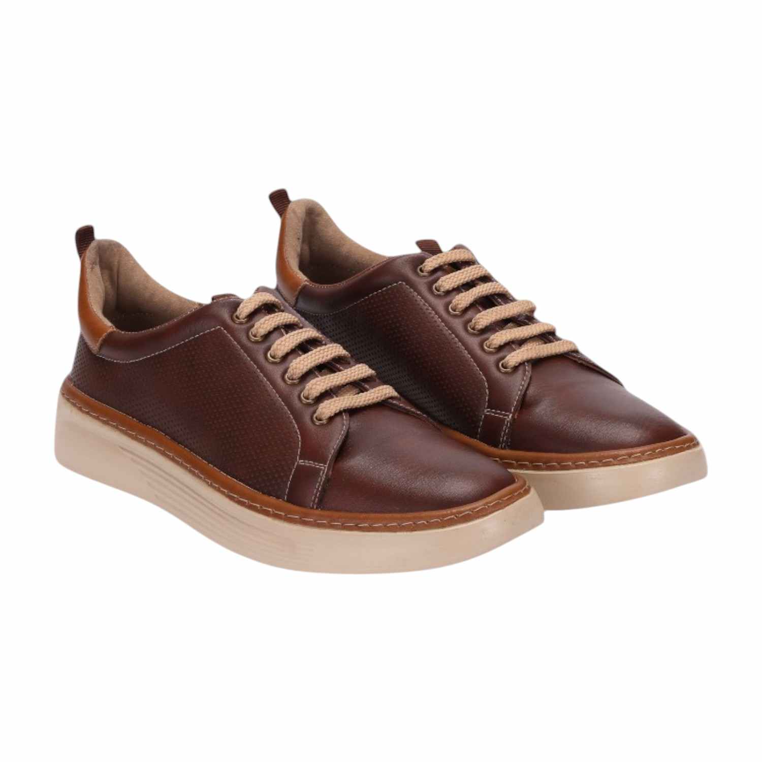 Men Brown Casual Lace Up