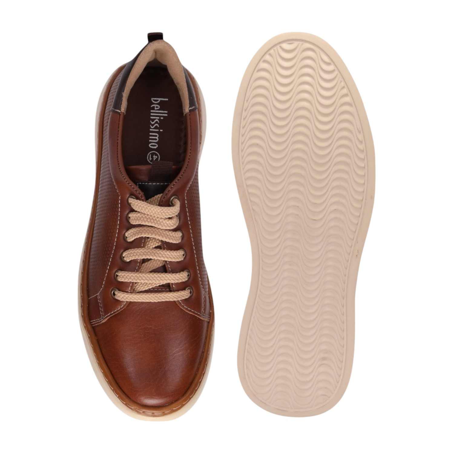 Men Brown Casual Lace Up