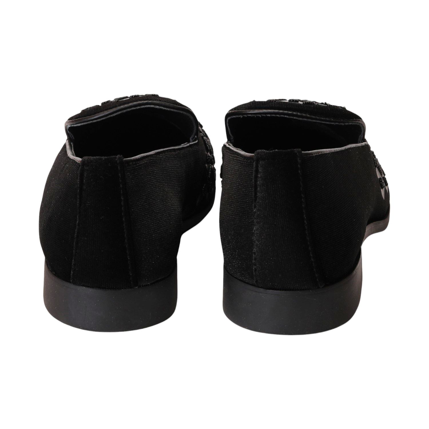 Men Black Joothis/Ethnic  Slip On