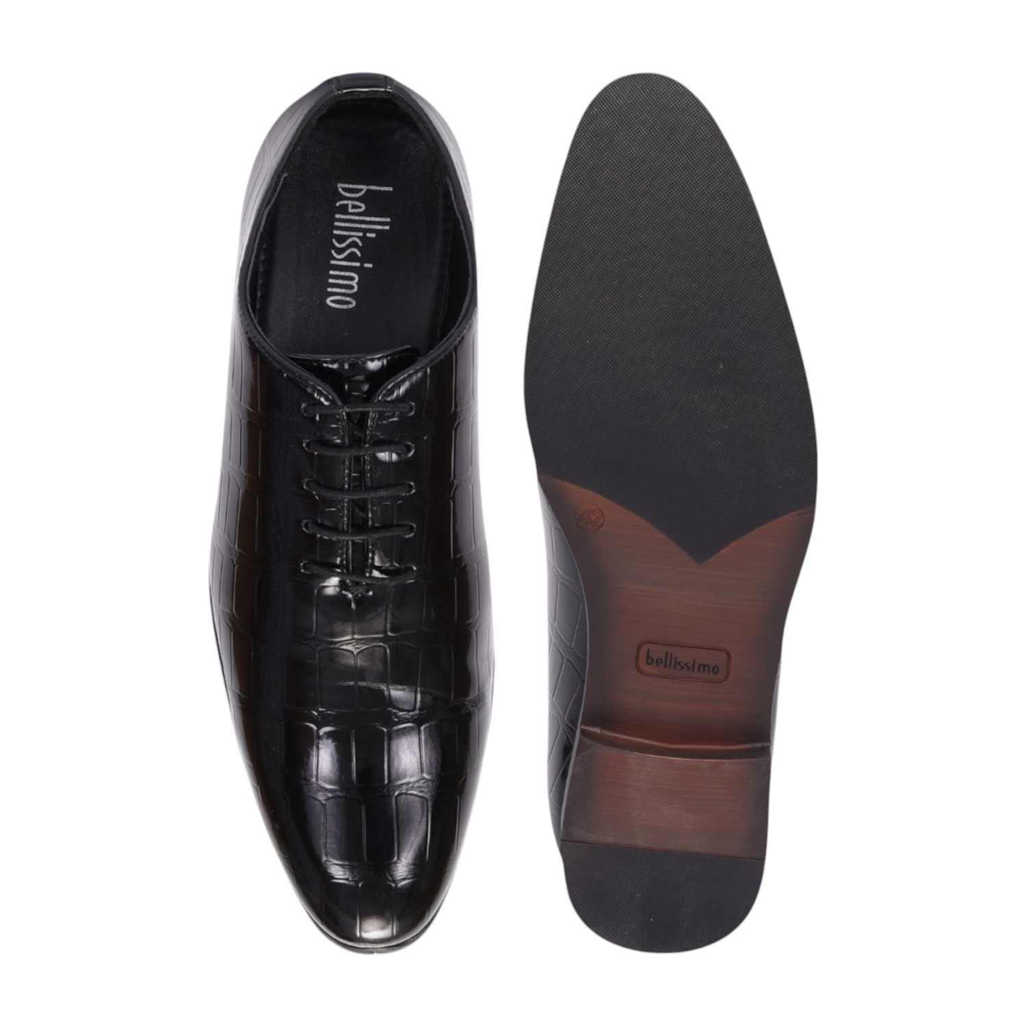 Men Black Formal Shoes Lace Up