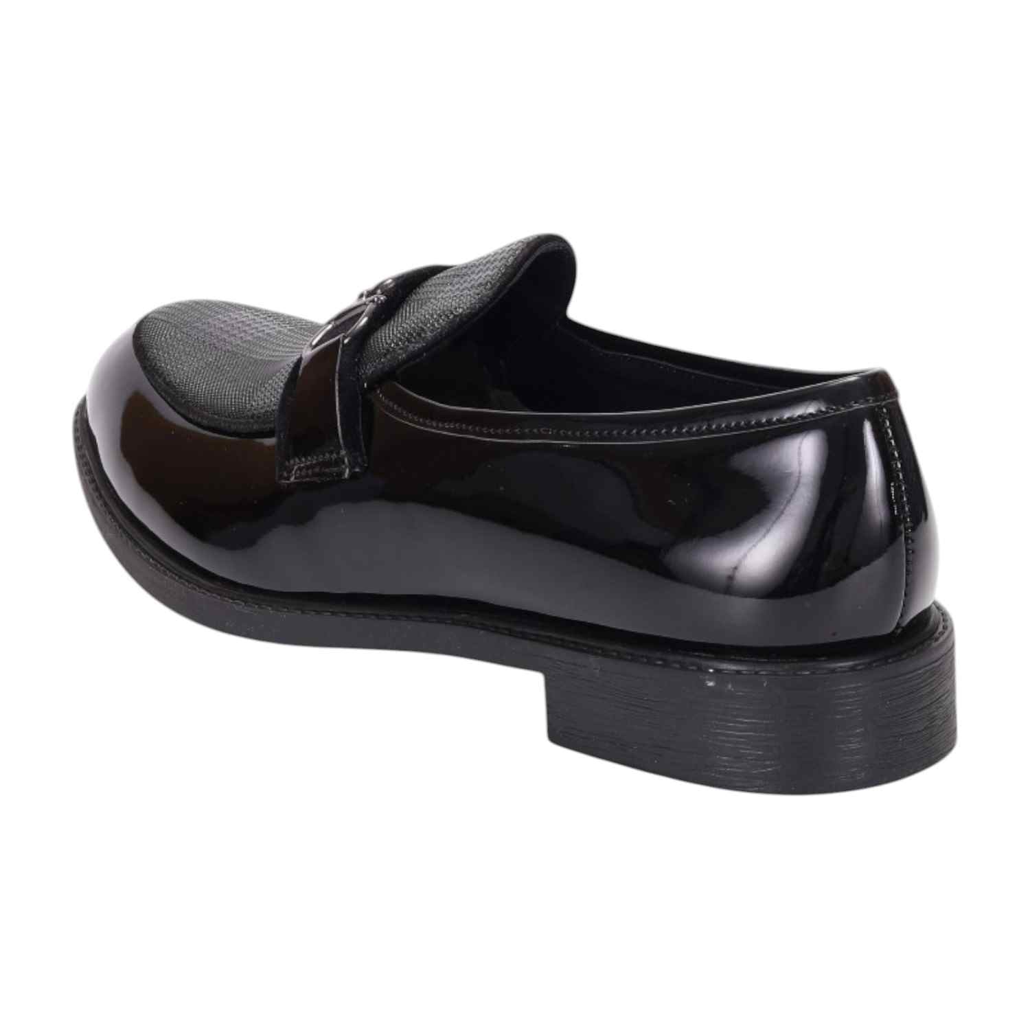 Men Black Formal Shoes Slip On