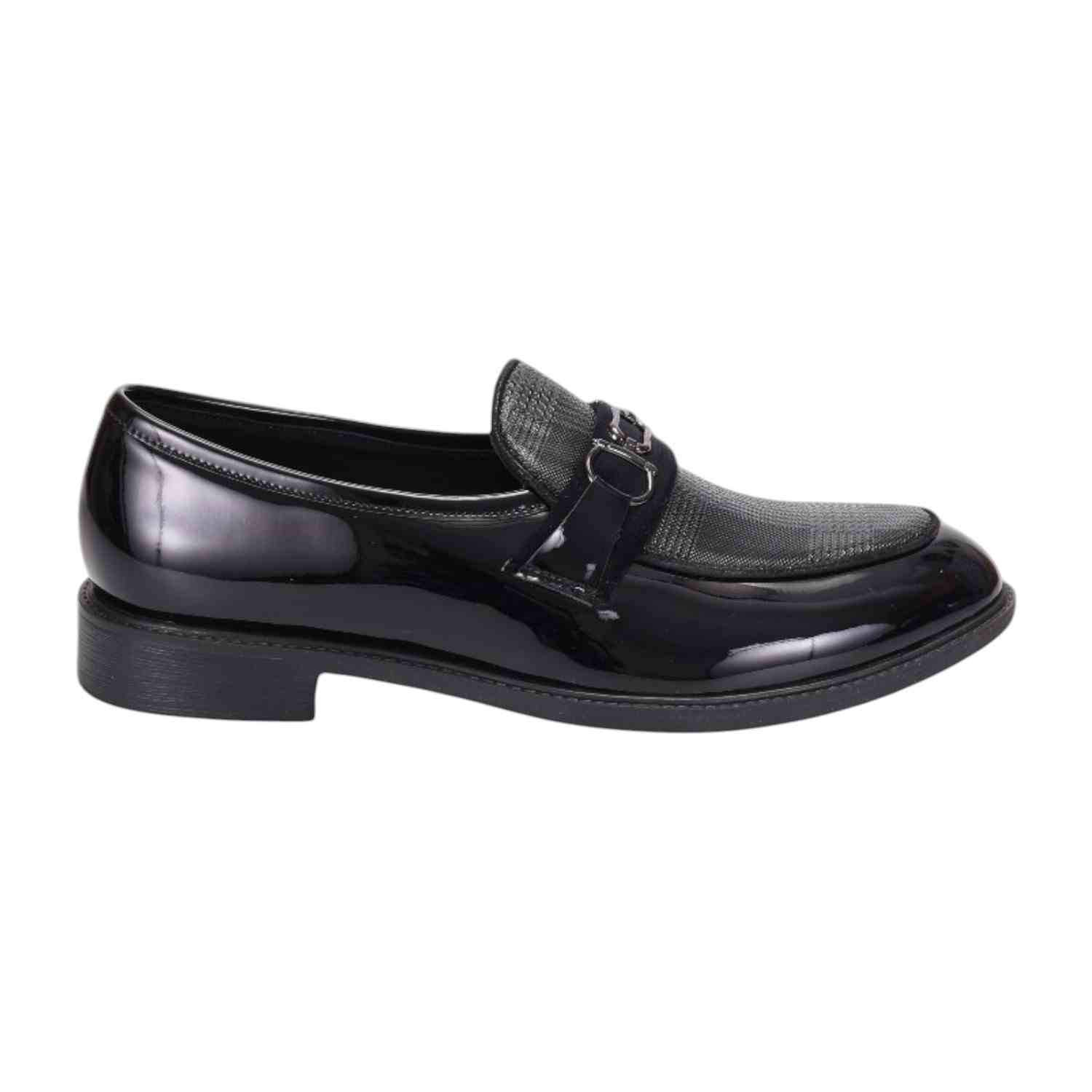 Men Black Formal Shoes Slip On
