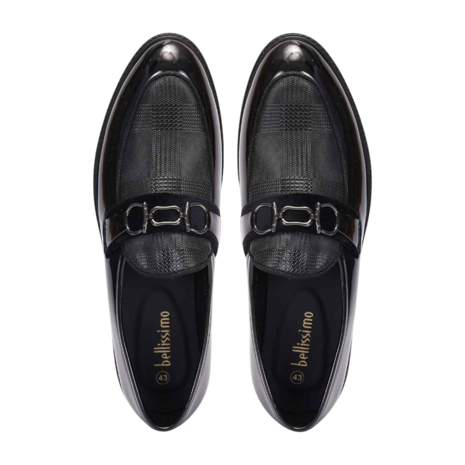 Men Black Formal Shoes Slip On