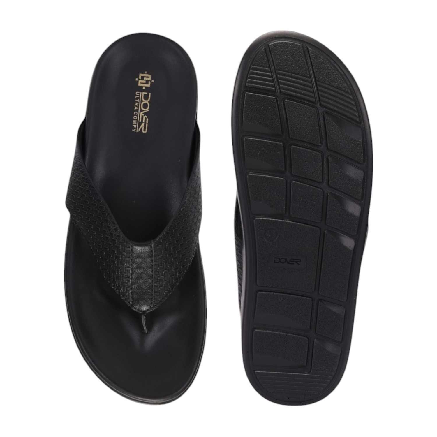 Men Black Comfort Thong